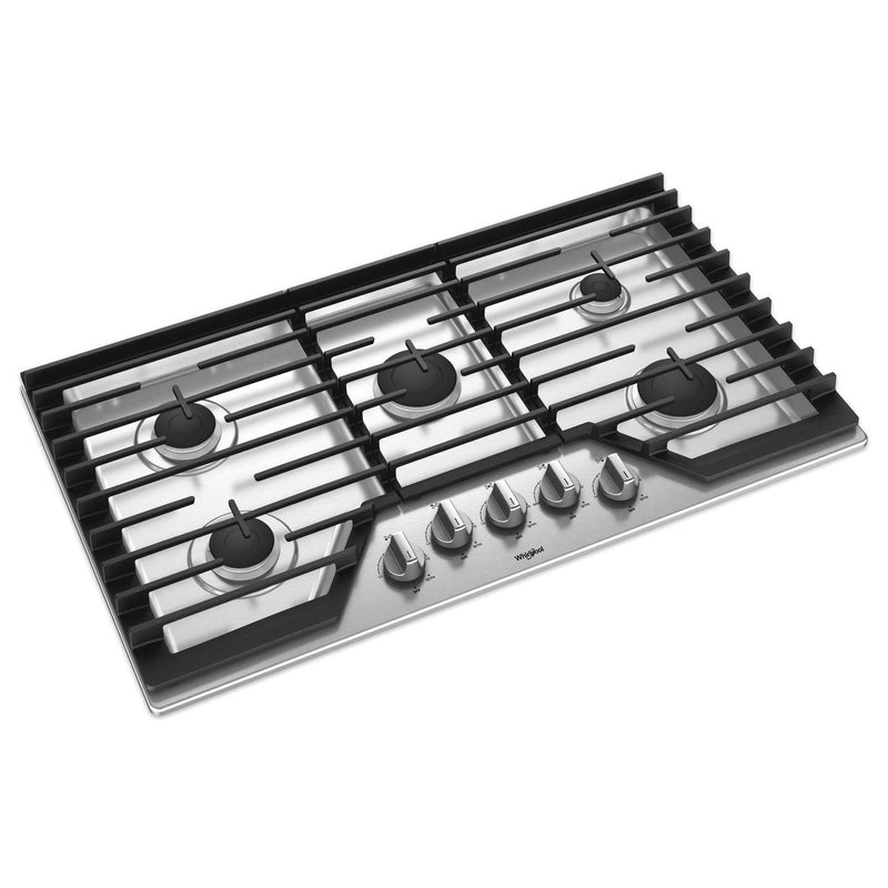 Whirlpool 36-inch, Built-in, Gas Cooktop with EZ-2-Lift™ WCG55US6HS IMAGE 3