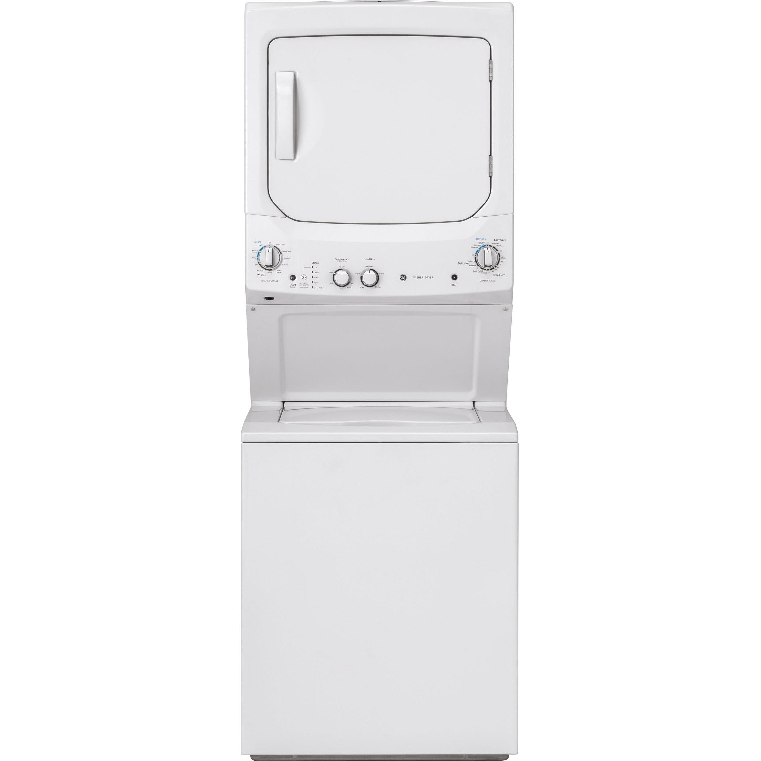  GE Stacked Washer/Dryer Gas Laundry Center GUD24GSSMWW IMAGE 1