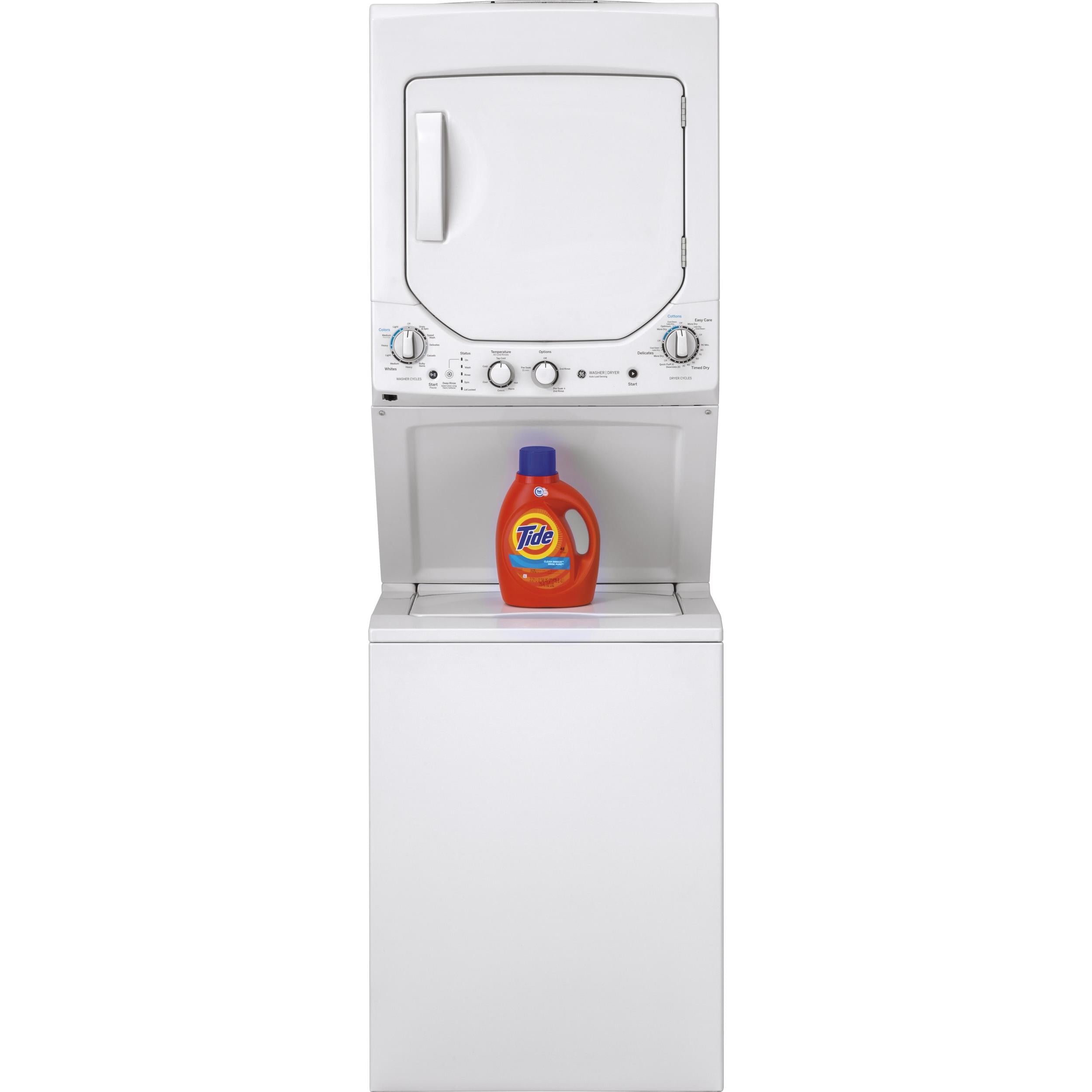  GE Stacked Washer/Dryer Gas Laundry Center GUD24GSSMWW IMAGE 2
