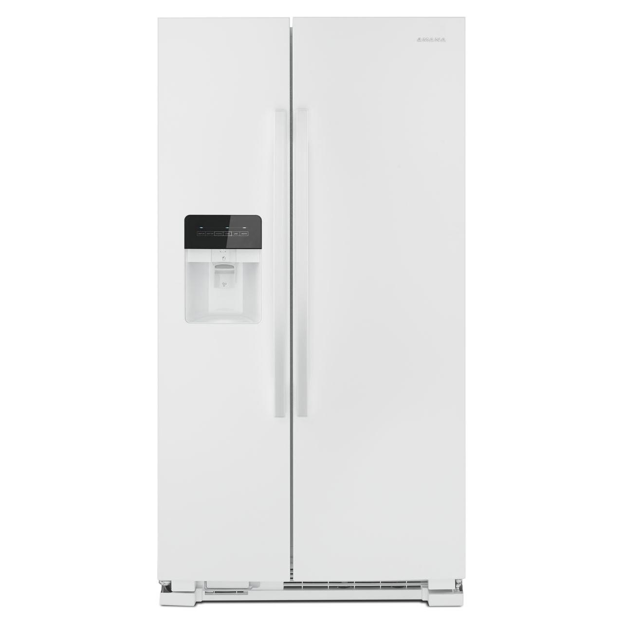  Amana 33in 21cu.ft. Side-by-Side Refrigerator with External Water & Ice Dispenser ASI2175GRW IMAGE 1