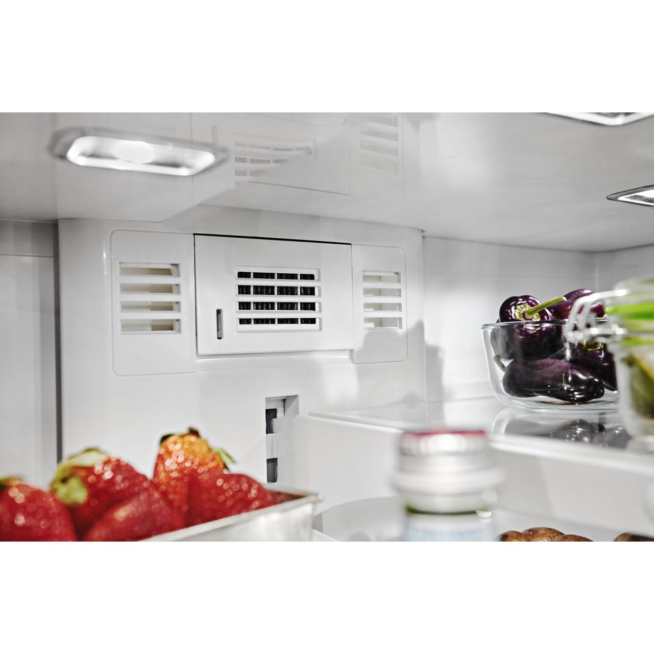  KitchenAid 36-inch, 26.8 cu. ft. Freestanding French Door 3-Door Refrigerator with Exterior Ice and Water Dispensing System KRFF507HBS IMAGE 11