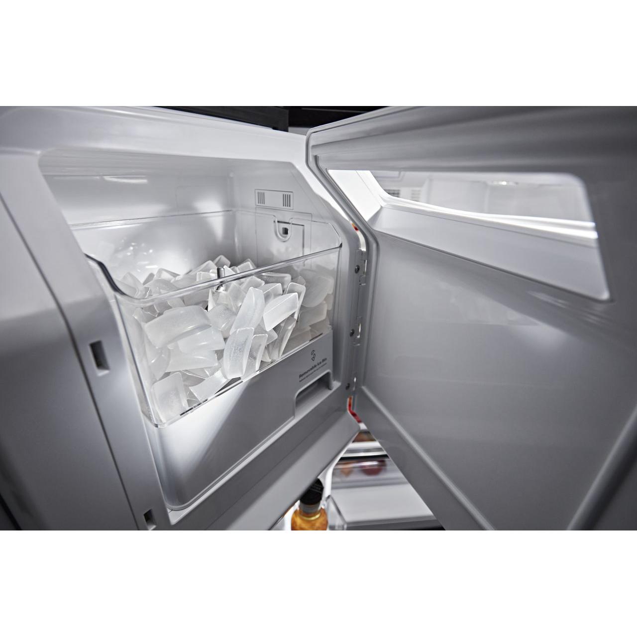  KitchenAid 36-inch, 26.8 cu. ft. Freestanding French Door 3-Door Refrigerator with Exterior Ice and Water Dispensing System KRFF507HBS IMAGE 13