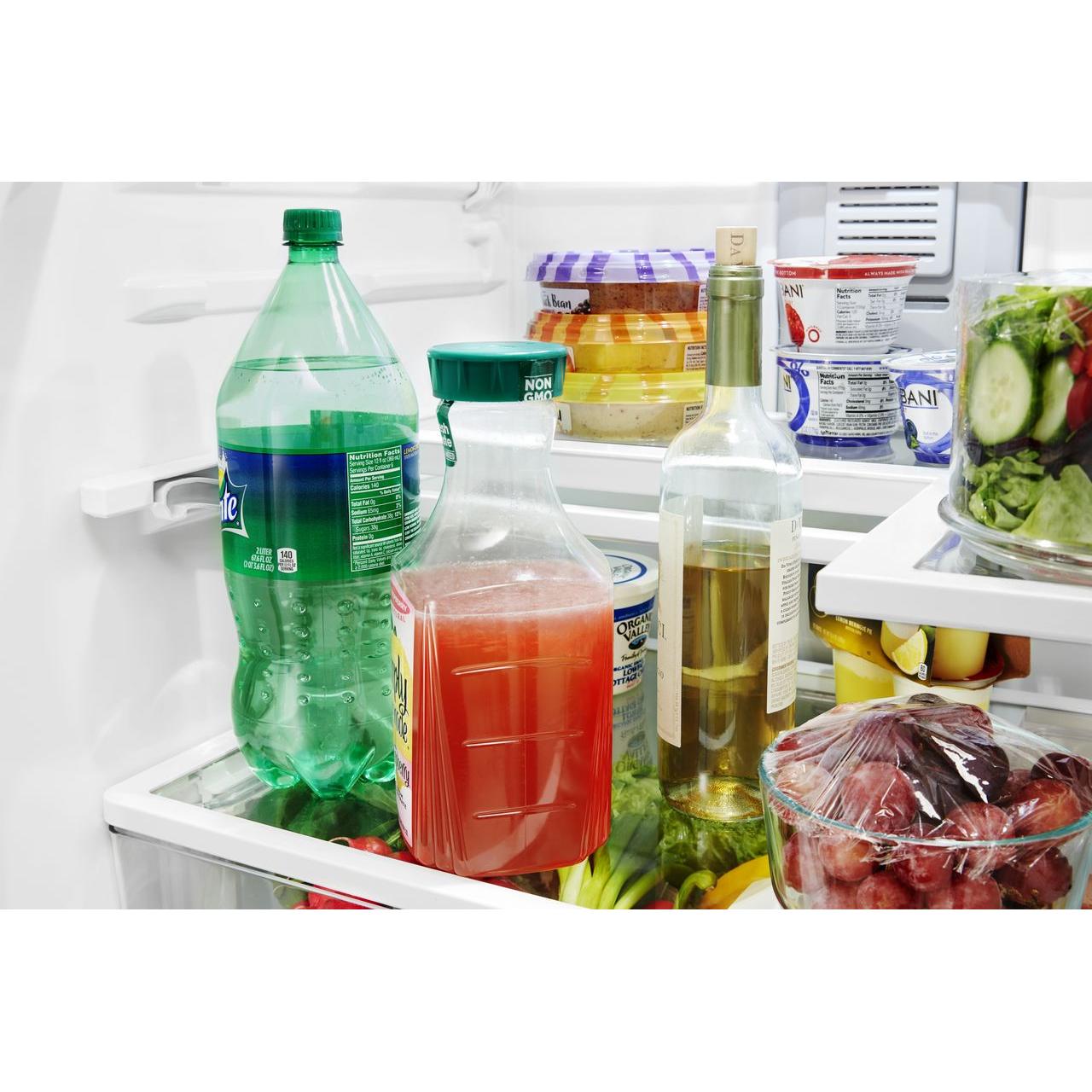  Whirlpool 30-inch, 19.7 cu.ft. Freestanding French 3-Door Refrigerator with Exterior Water Dispenser with EveryDrop® Filtration WRF560SEHW IMAGE 4