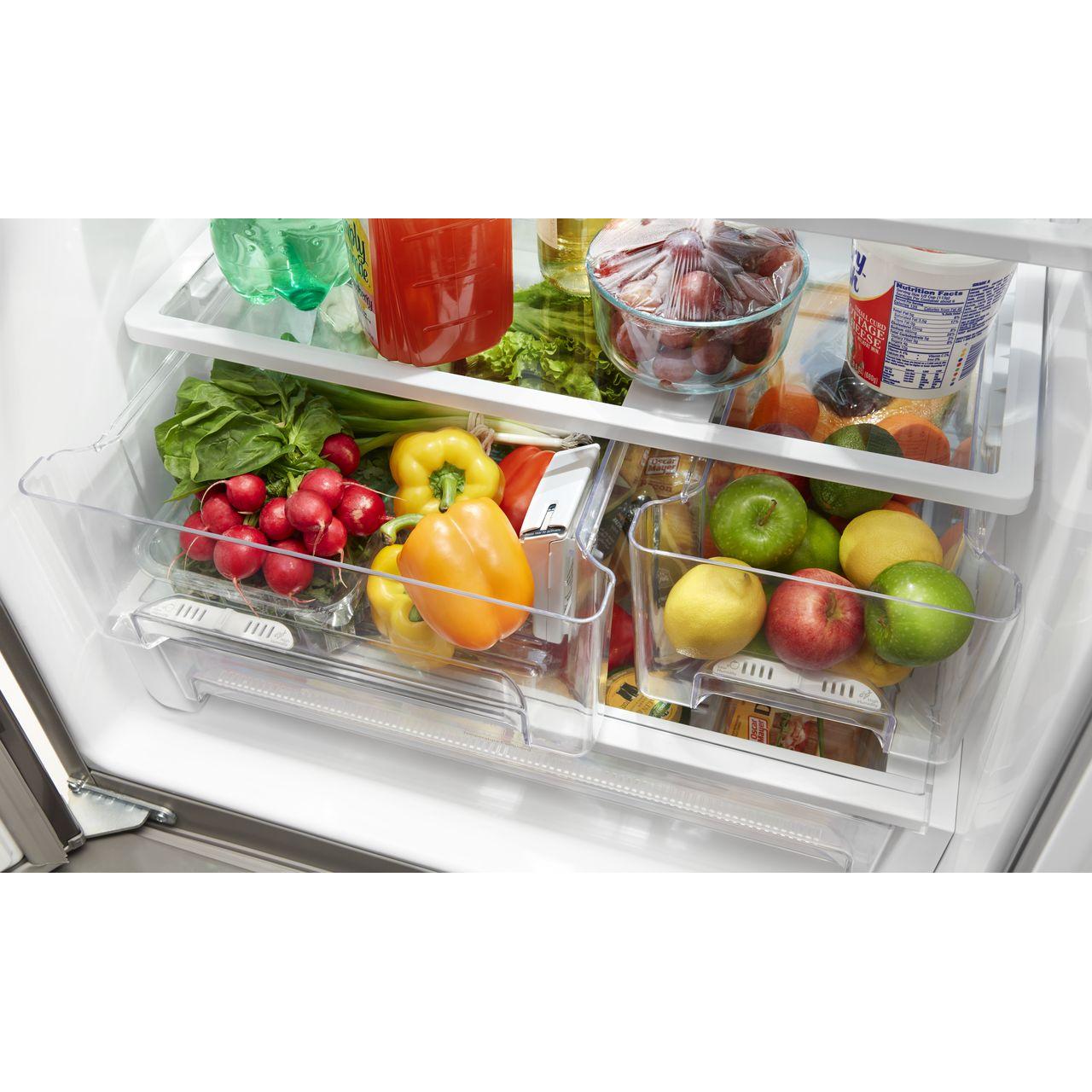 Whirlpool 30-inch, 19.7 cu.ft. Freestanding French 3-Door Refrigerator with Exterior Water Dispenser with EveryDrop® Filtration WRF560SEHB IMAGE 6