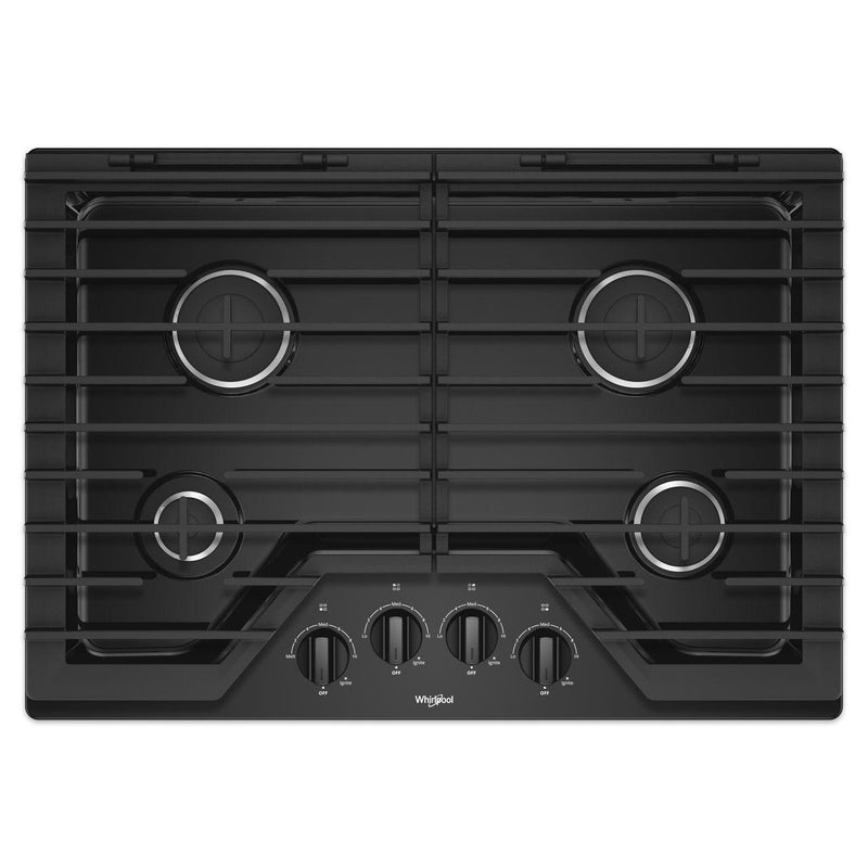 Whirlpool 30-inch Built-in Gas Cooktop with EZ-2-Lift™ WCG55US0HB IMAGE 1