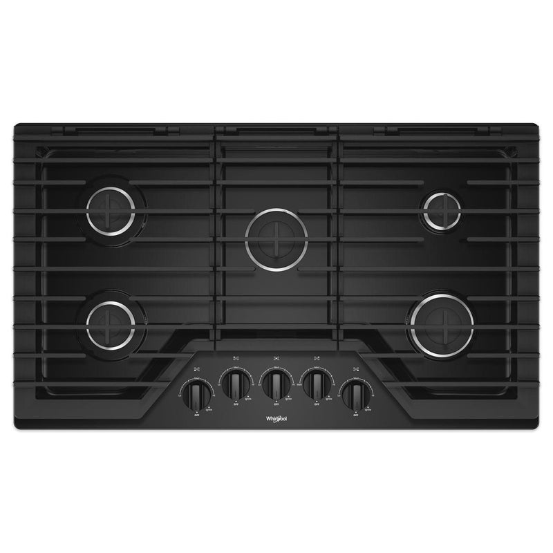 Whirlpool 36-inch, Built-in, Gas Cooktop with EZ-2-Lift™ WCG55US6HB IMAGE 1