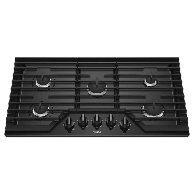 Whirlpool 36-inch, Built-in, Gas Cooktop with EZ-2-Lift™ WCG55US6HB IMAGE 2