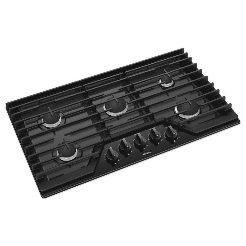 Whirlpool 36-inch, Built-in, Gas Cooktop with EZ-2-Lift™ WCG55US6HB IMAGE 3