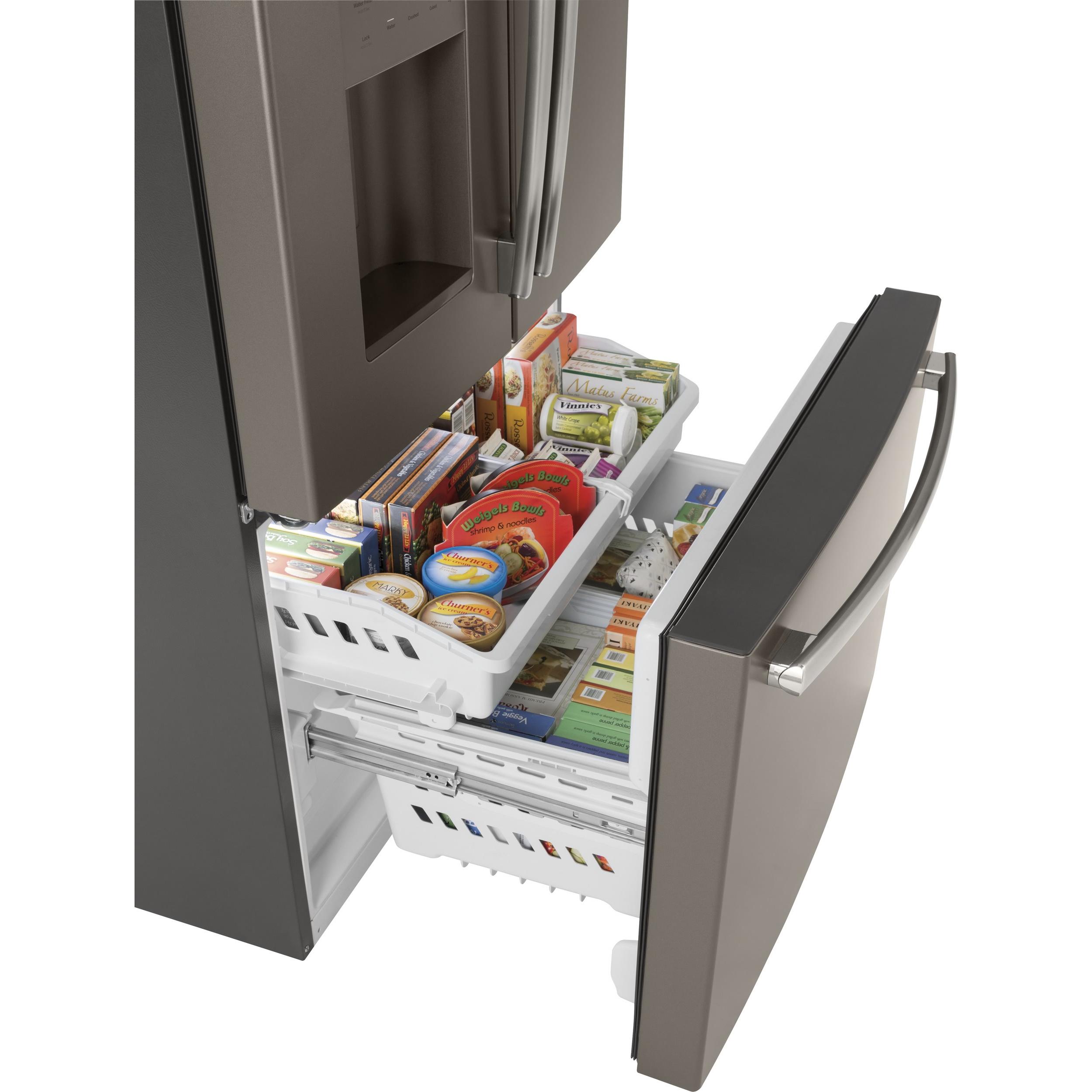  GE 36-inch, 25.6 cu. ft. French 3-Door Refrigerator GFE26JMMES IMAGE 7
