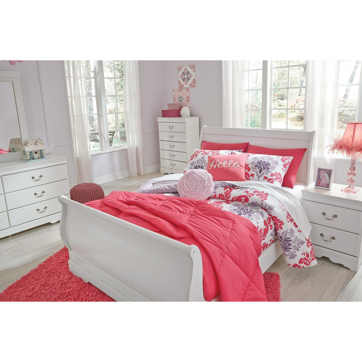  Signature Design by Ashley Anarasia B129B2 Full Sleigh Bed IMAGE 3