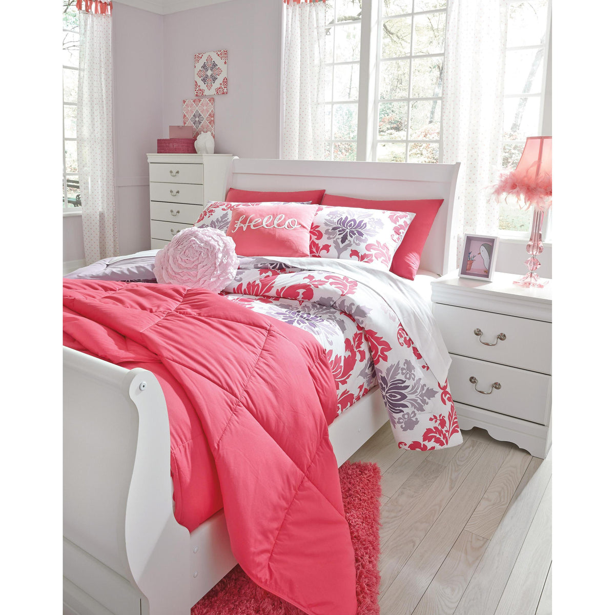  Signature Design by Ashley Anarasia B129B2 Full Sleigh Bed IMAGE 4