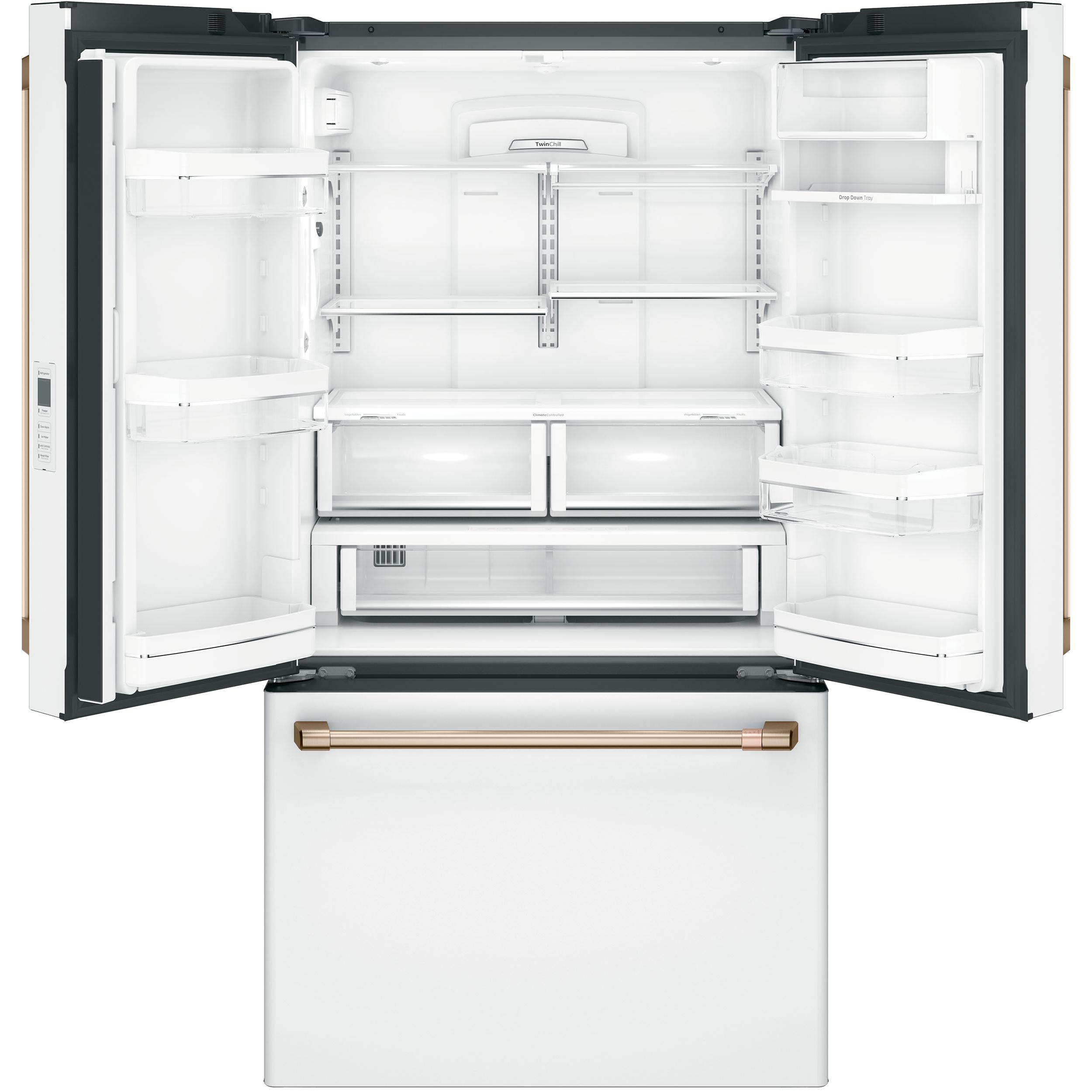 Café 36-inch, 23.1 cu.ft. Counter-Depth French 3-Door Refrigerator with WiFi Connect CWE23SP4MW2 IMAGE 3