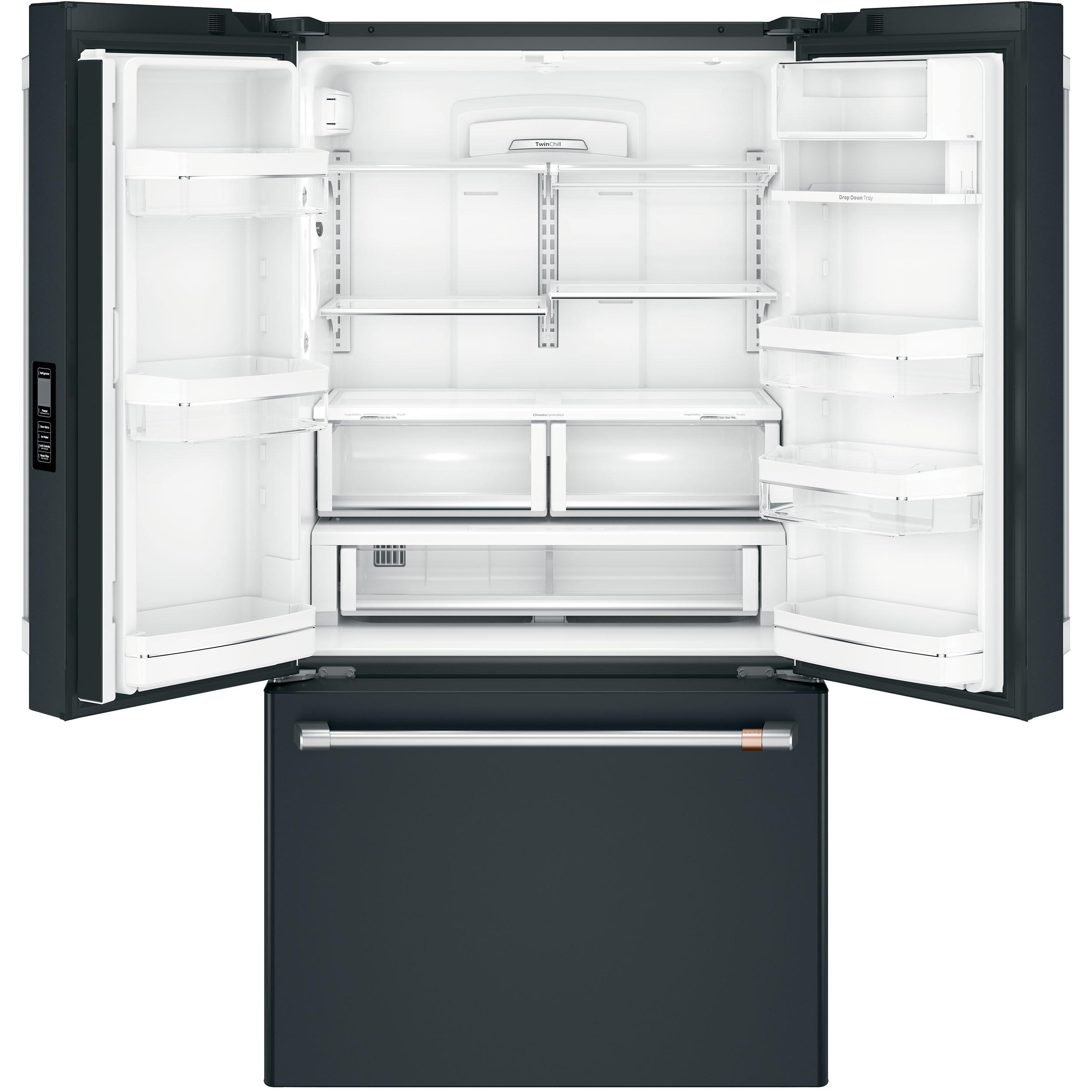  Café 36-inch, 23.1 cu.ft. Counter-Depth French 3-Door Refrigerator with WiFi Connect CWE23SP3MD1 IMAGE 3