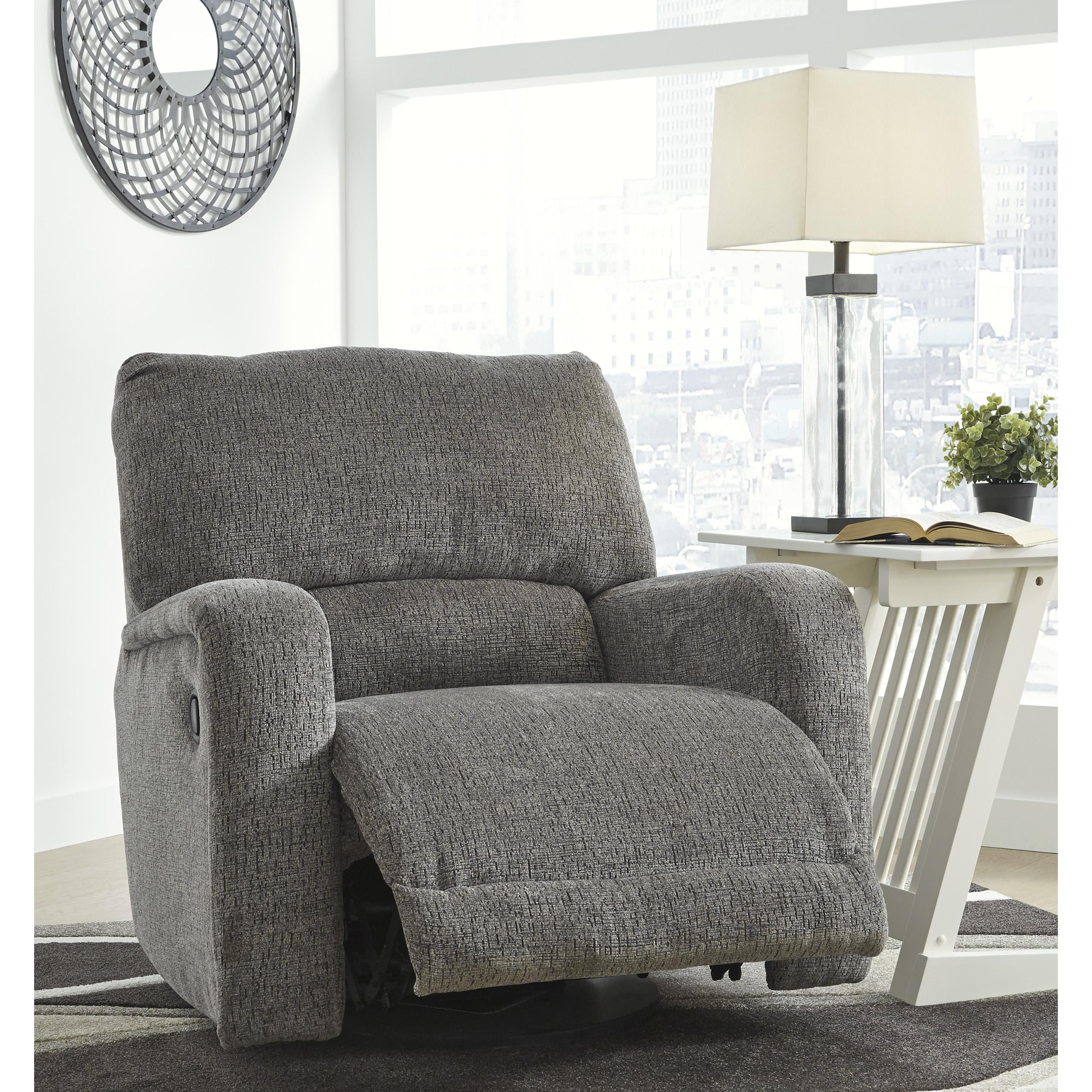  Signature Design by Ashley Wittlich Swivel Glider Fabric Recliner 5690161 IMAGE 6