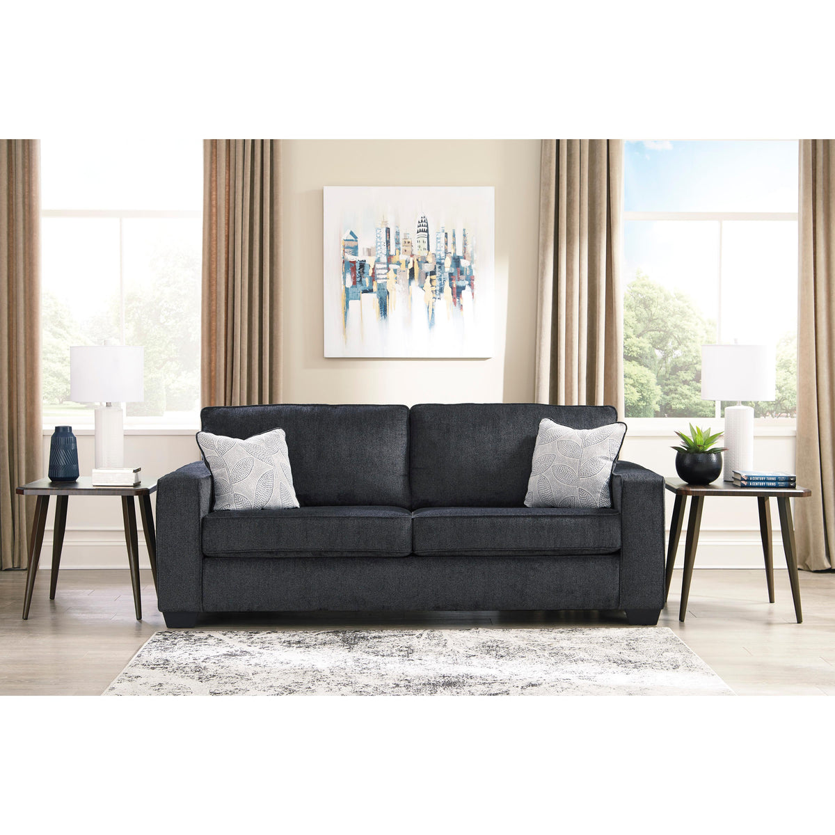  Signature Design by Ashley Altari Stationary Fabric Sofa 8721338 IMAGE 2