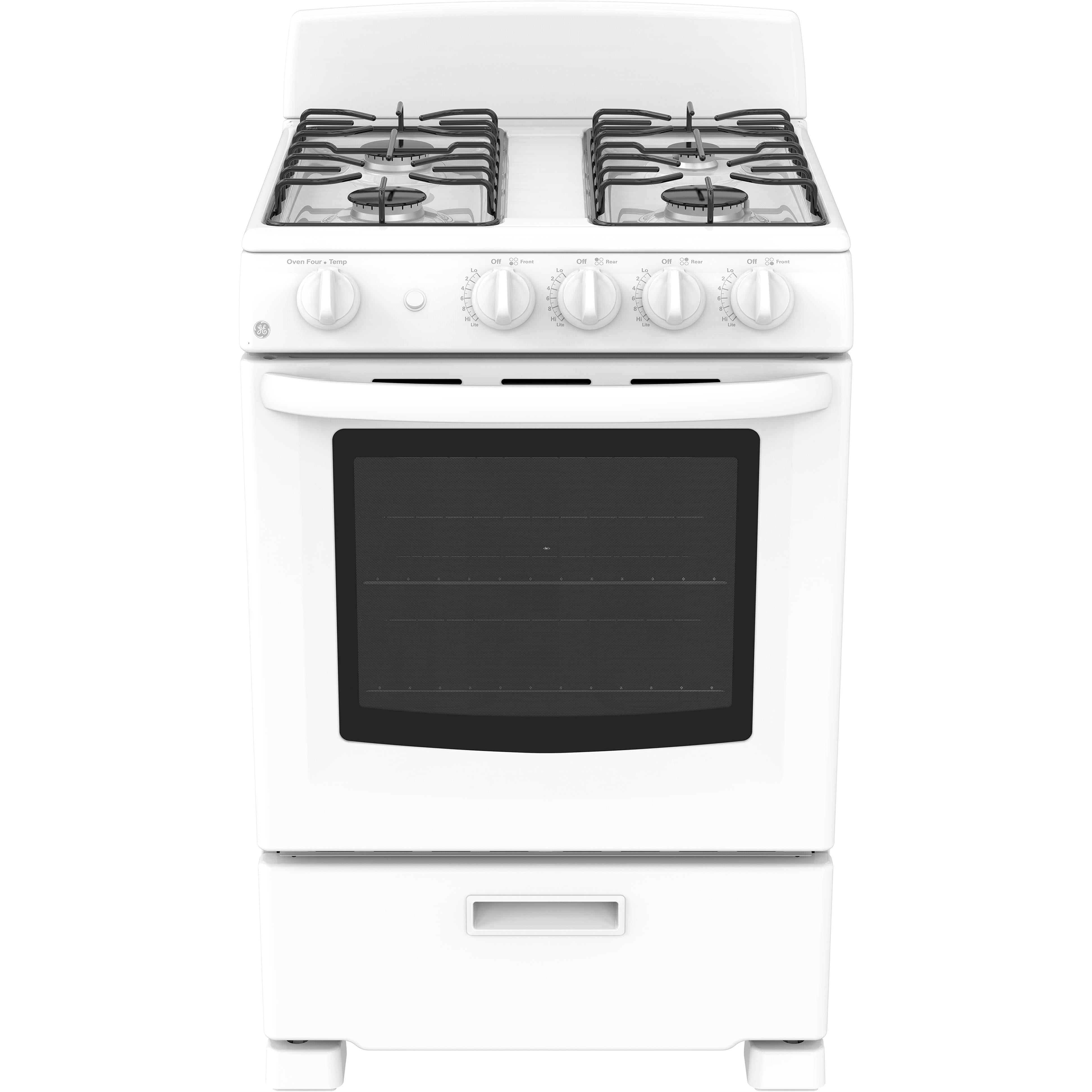  GE 24-inch Freestanding Gas Range JCGAS300DMWW IMAGE 1