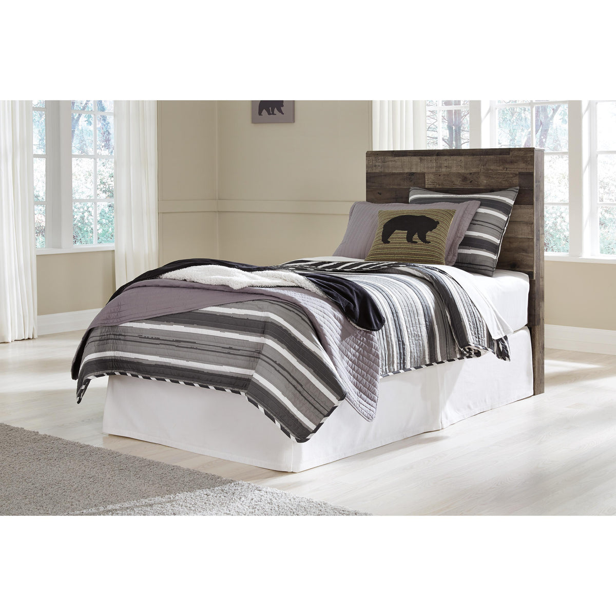 Benchcraft Derekson B200-53 Twin Panel Headboard IMAGE 2