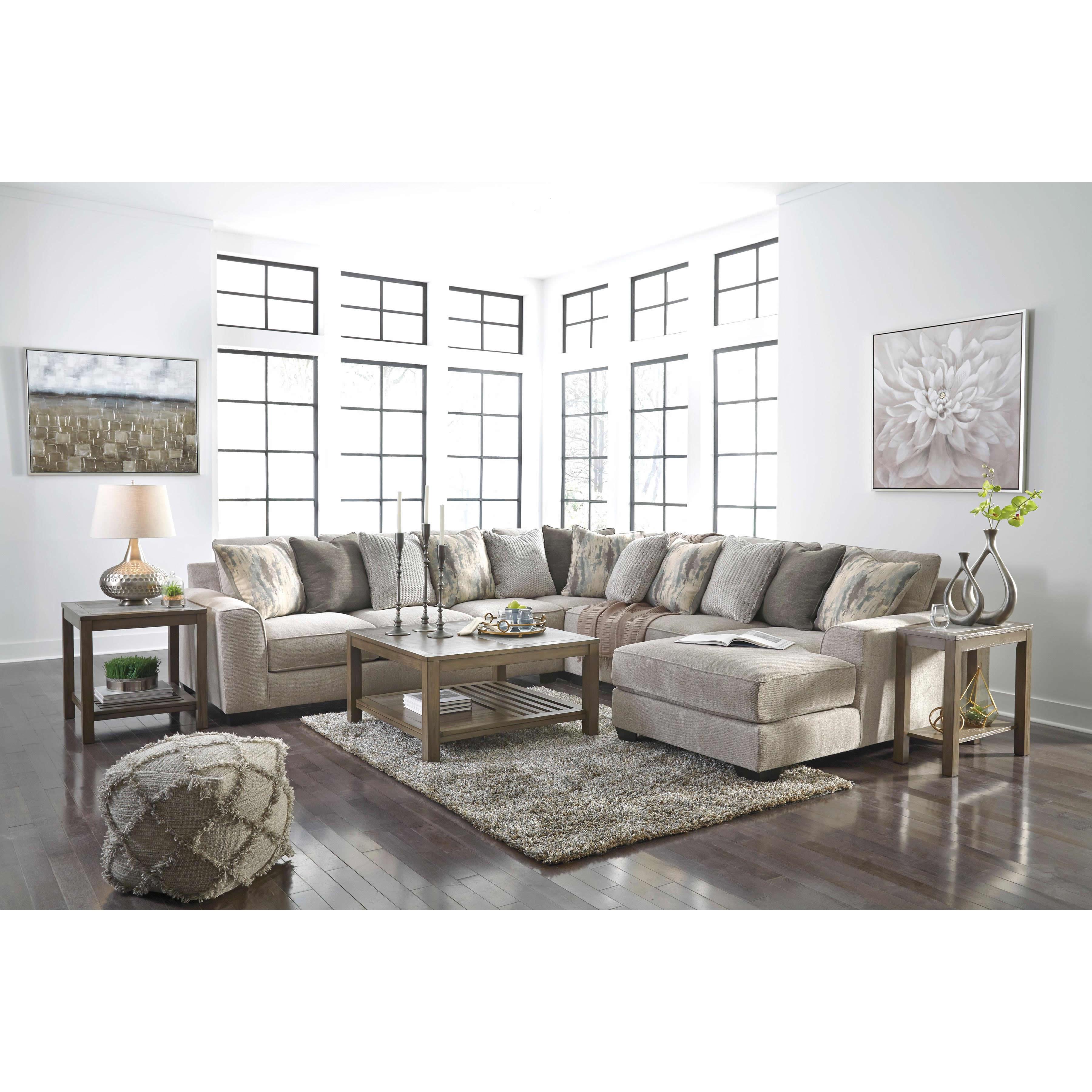  Benchcraft Ardsley Fabric 4 pc Sectional 3950466/3950477/3950434/3950417 IMAGE 4