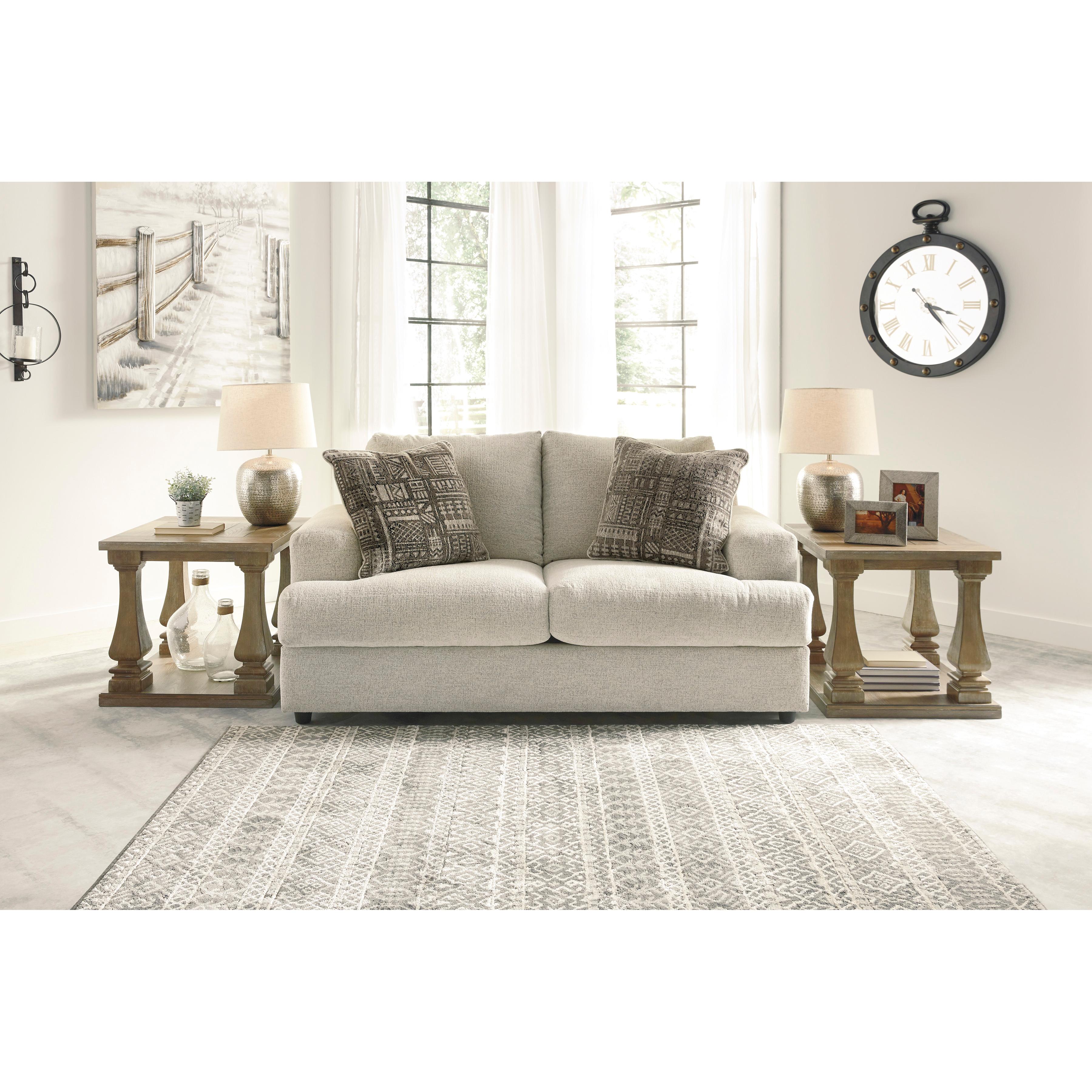  Signature Design by Ashley Soletren Stationary Fabric Loveseat 9510435 IMAGE 4