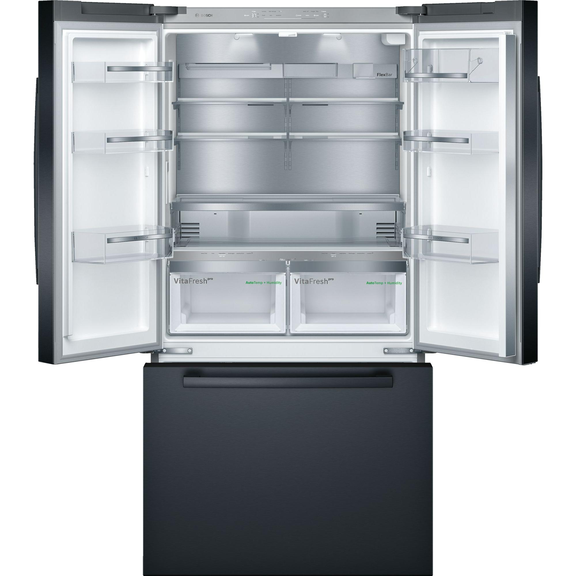  Bosch 36-inch, 21 cu.ft. Counter-Depth French 3-Door Refrigerator with VitaFreshPro™ Drawer B36CT80SNB IMAGE 6