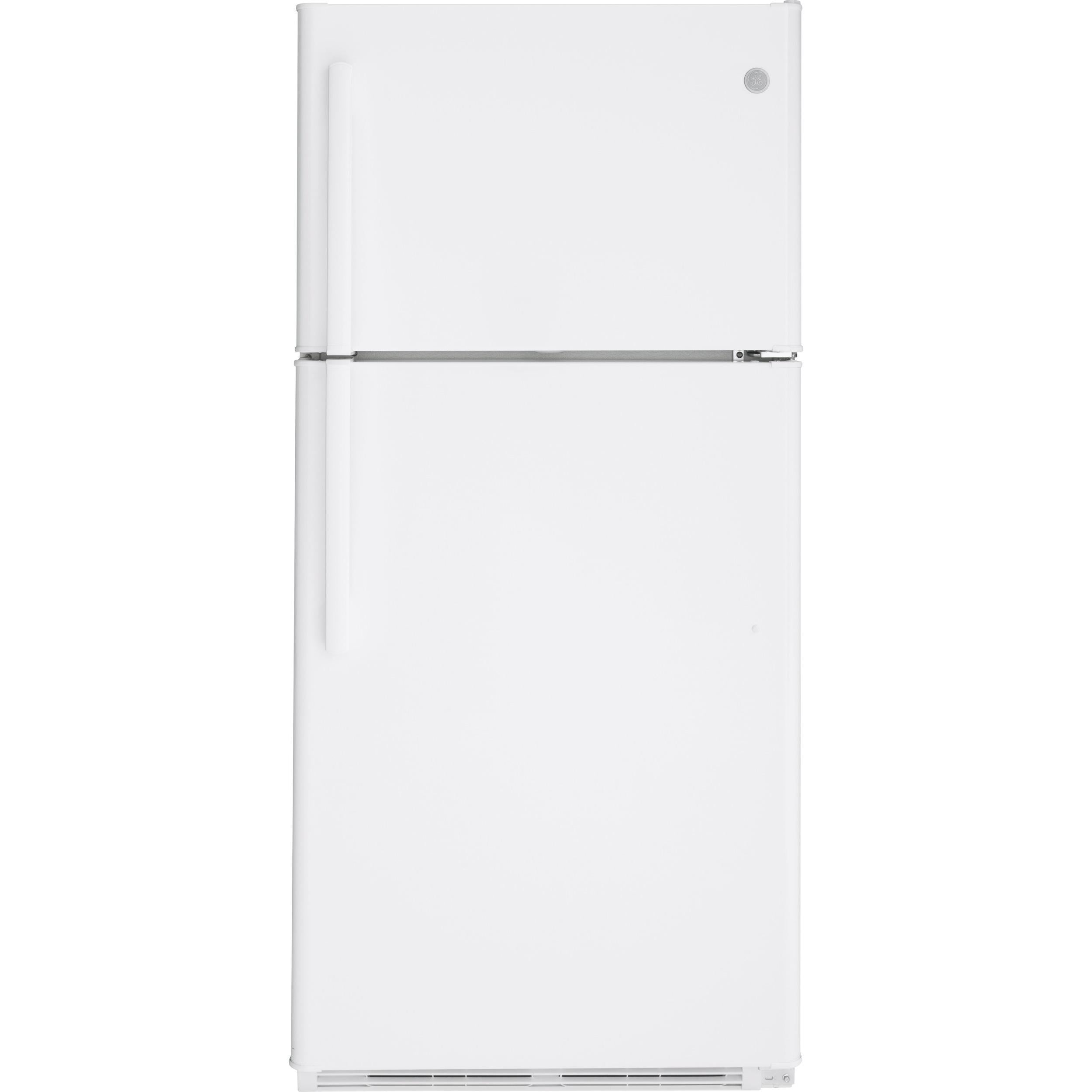 GE 30-inch 18 cu. ft. Top Freezer Refrigerator GTS18FTLKWW IMAGE 1