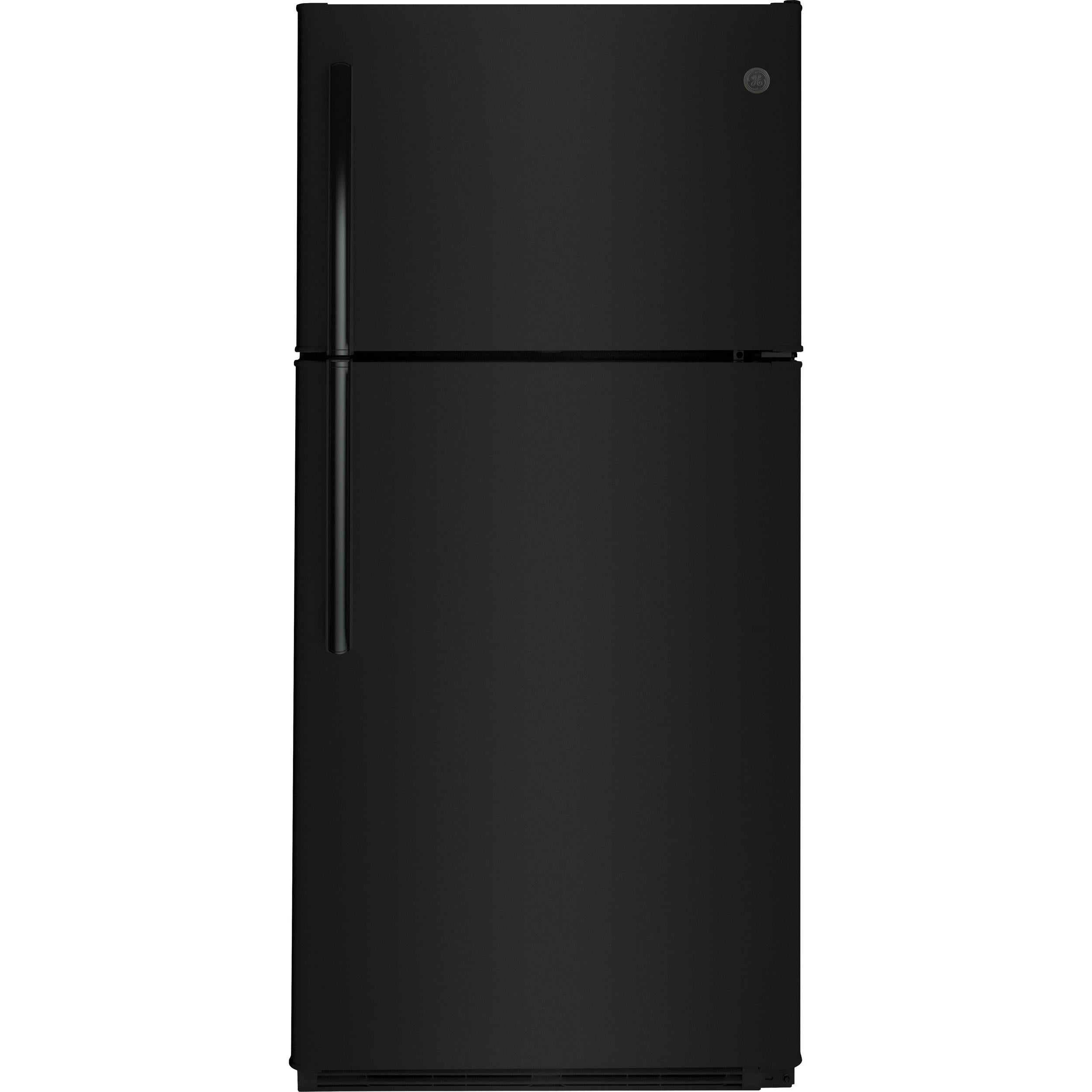  GE 30-inch 18 cu. ft. Top Freezer Refrigerator GTS18FTLKBB IMAGE 1