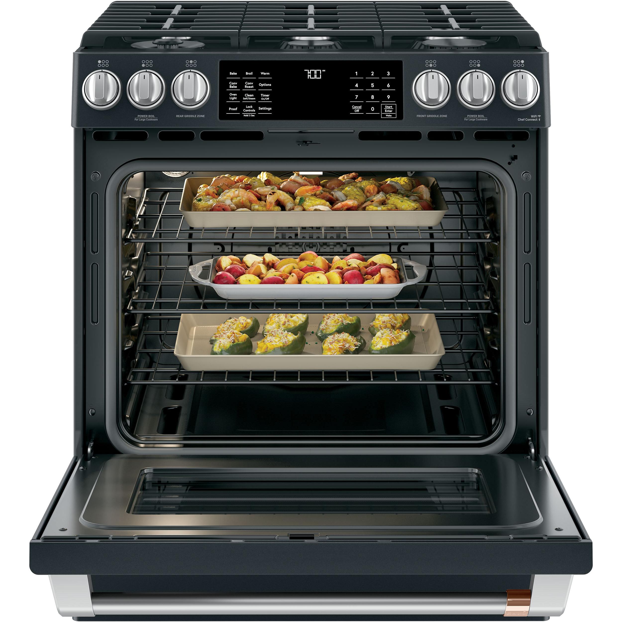  Café 30-inch Slide-In Gas Range with WiFi Connect CCGS700P3MD1 IMAGE 4