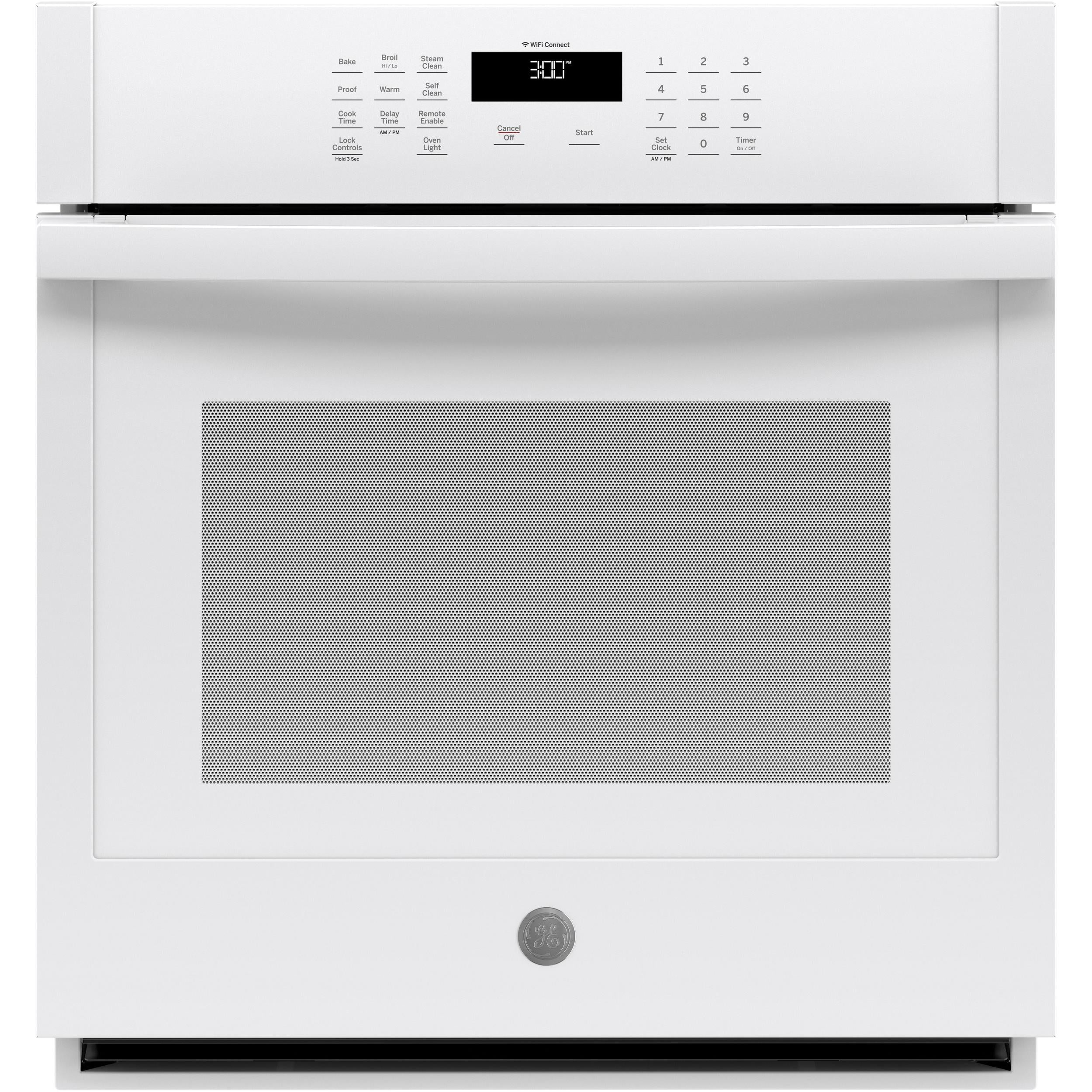 GE 27-inch, 4.3 cu. ft. Built-in Single Wall Oven JKS3000DNWW IMAGE 1