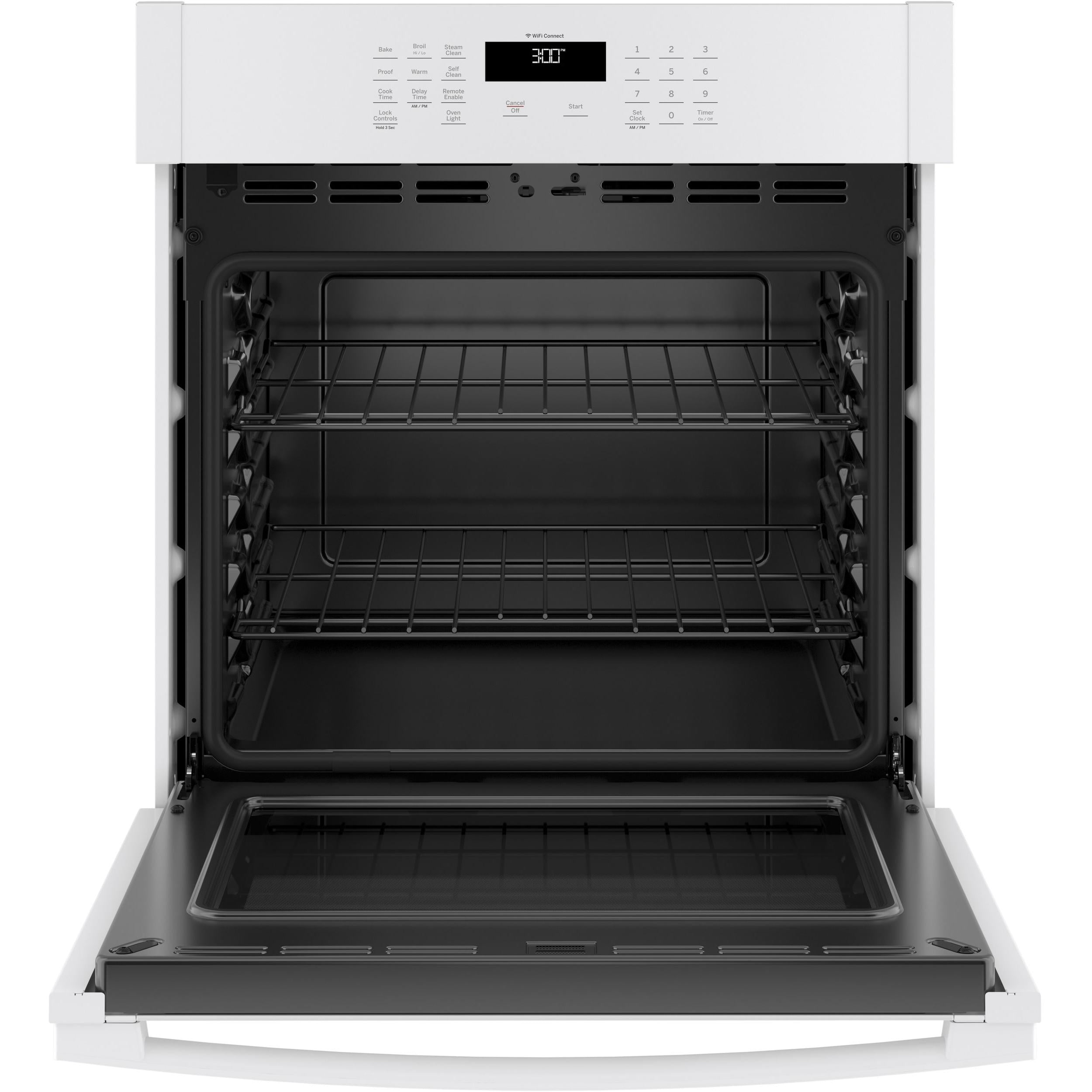  GE 27-inch, 4.3 cu. ft. Built-in Single Wall Oven JKS3000DNWW IMAGE 2