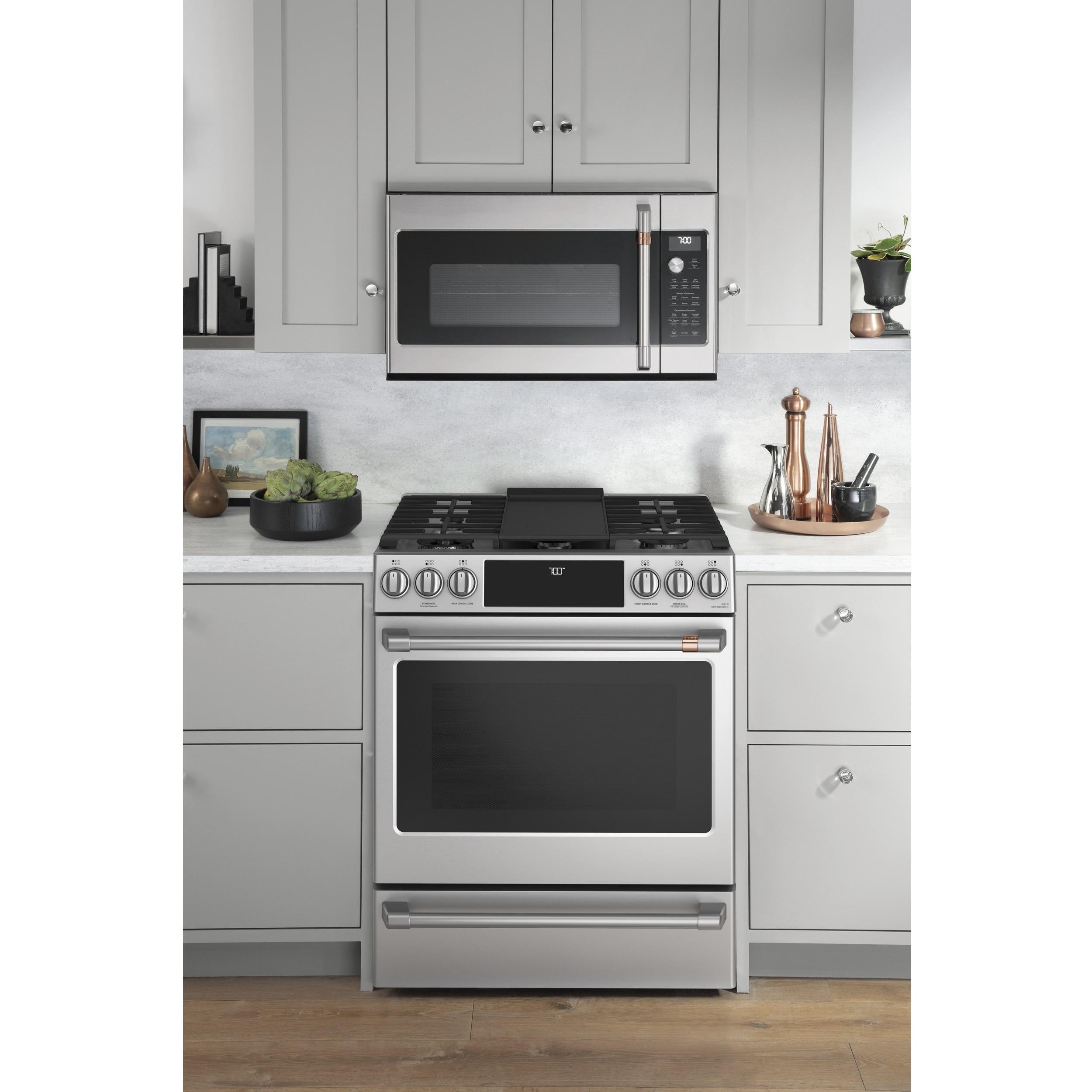  Café 30-inch Slide-in Gas Range with Convection Technology CCGS700P2MS1 IMAGE 9