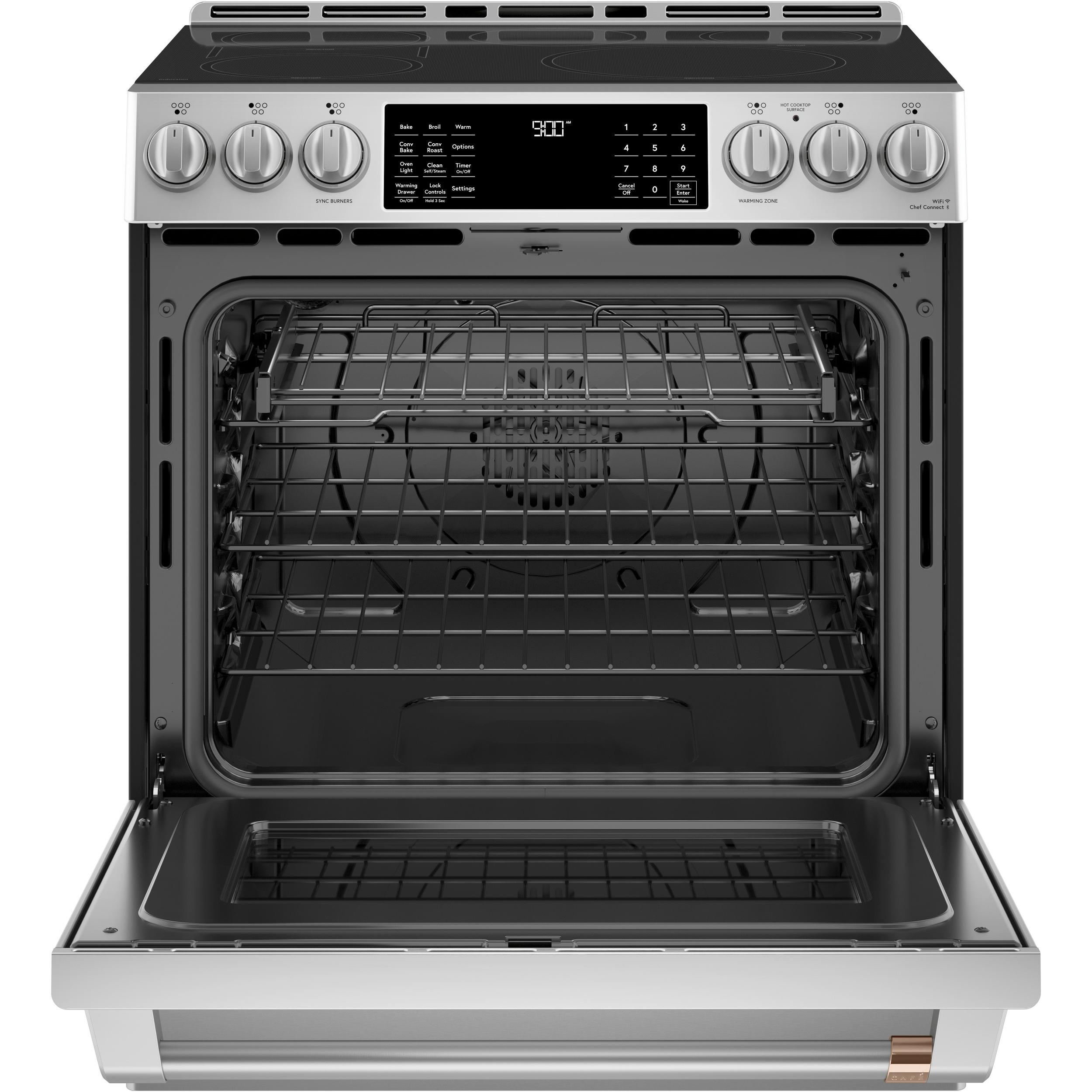  Café 30-inch Slide-in Induction Range with Warming Drawer CCHS900P2MS1 IMAGE 2