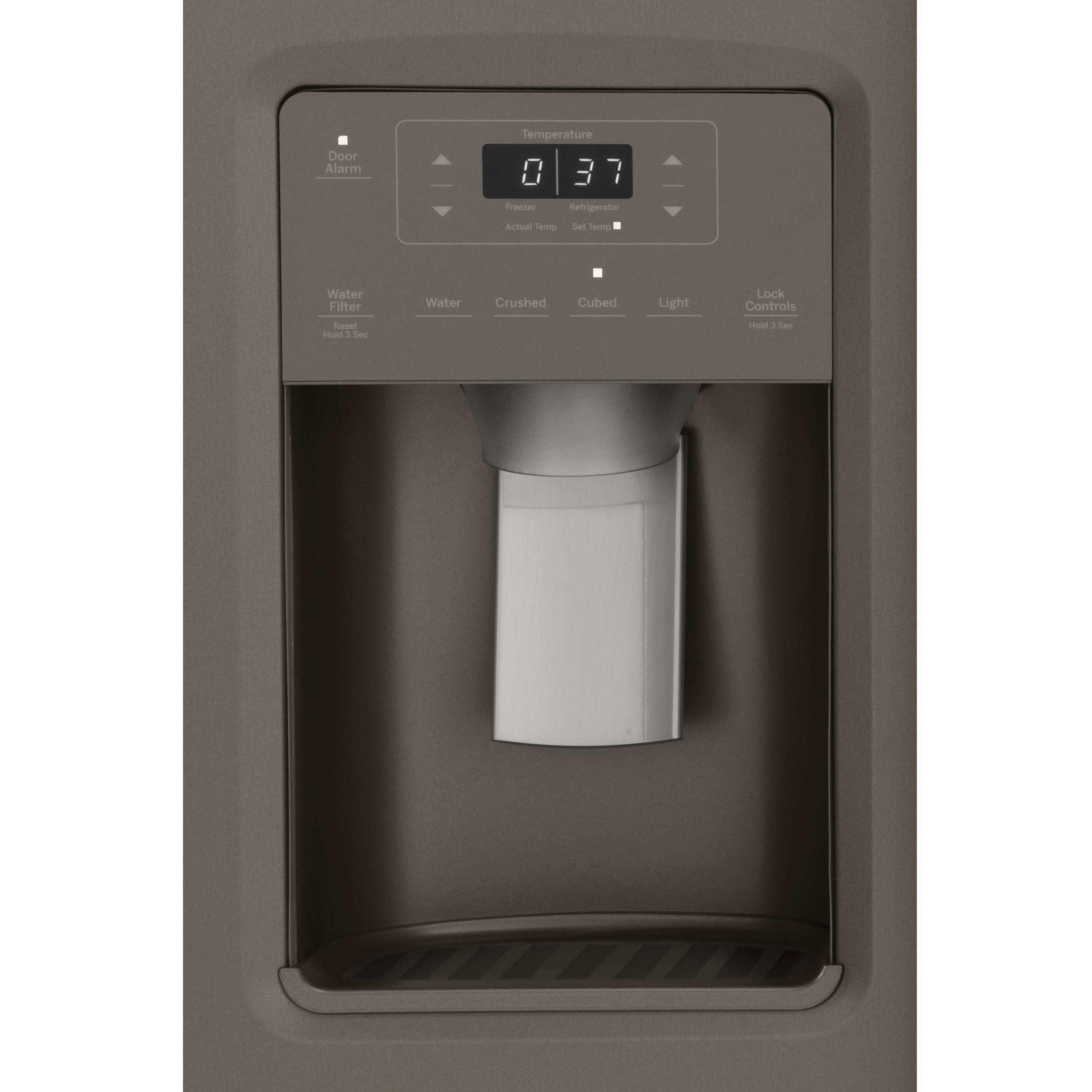  GE 36-inch, 21.8 cu.ft. Counter-Depth Side-by-Side Refrigerator with Water and Ice Dispensing System GZS22IMNES IMAGE 4