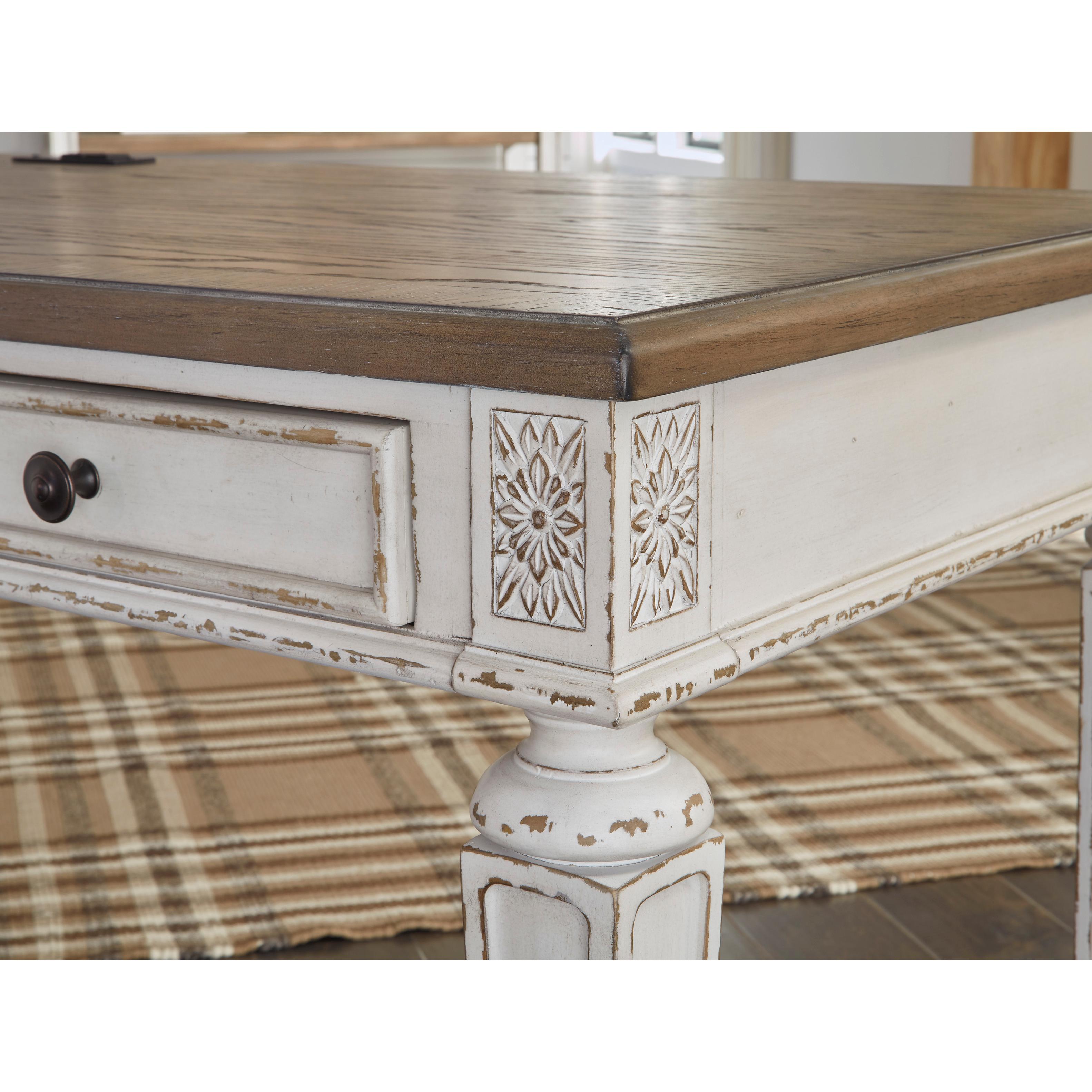  Signature Design by Ashley Realyn H743H2 2 pc Home Office Desk IMAGE 7