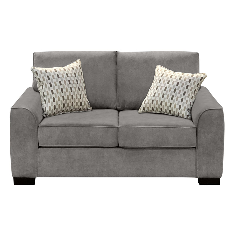 Elite Sofa Designs Moberly Stationary Fabric Loveseat Moberly Loveseat - Caprice Granite IMAGE 1