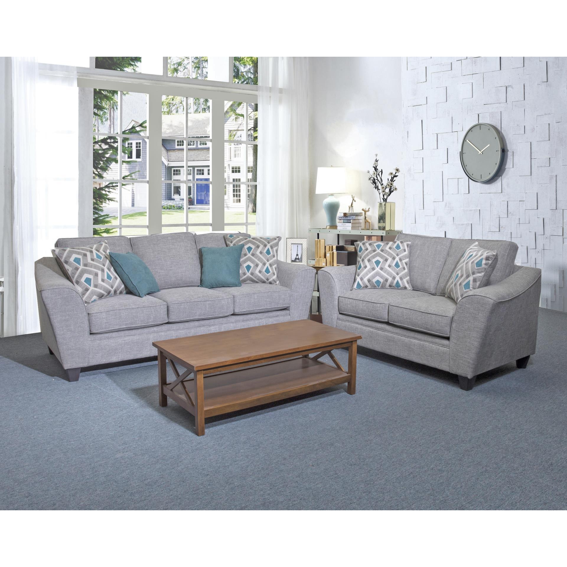  Minhas Furniture Stationary Fabric Loveseat AB1010PQ-02 IMAGE 2