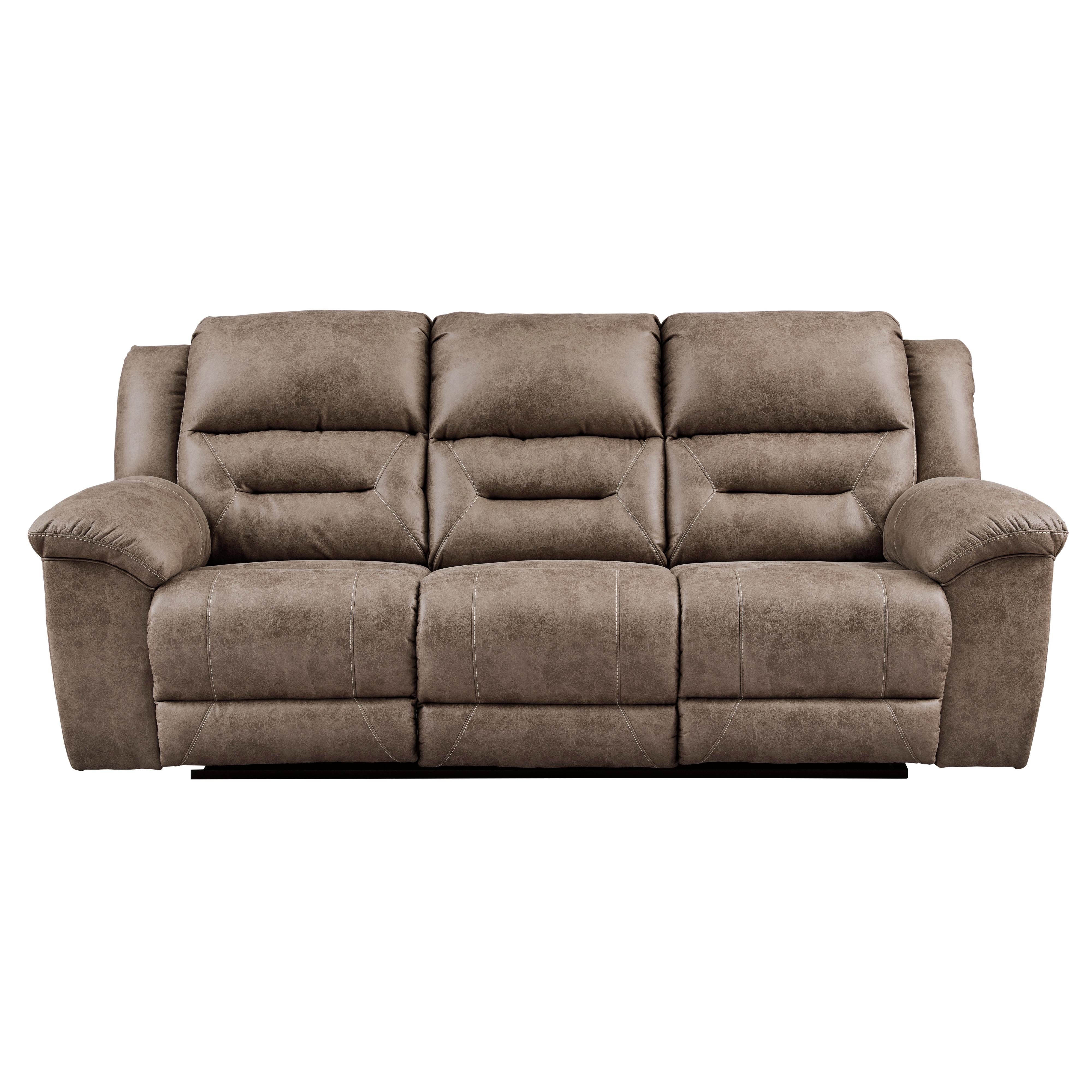  Signature Design by Ashley Stoneland Reclining Leather Look Sofa 3990588 IMAGE 1