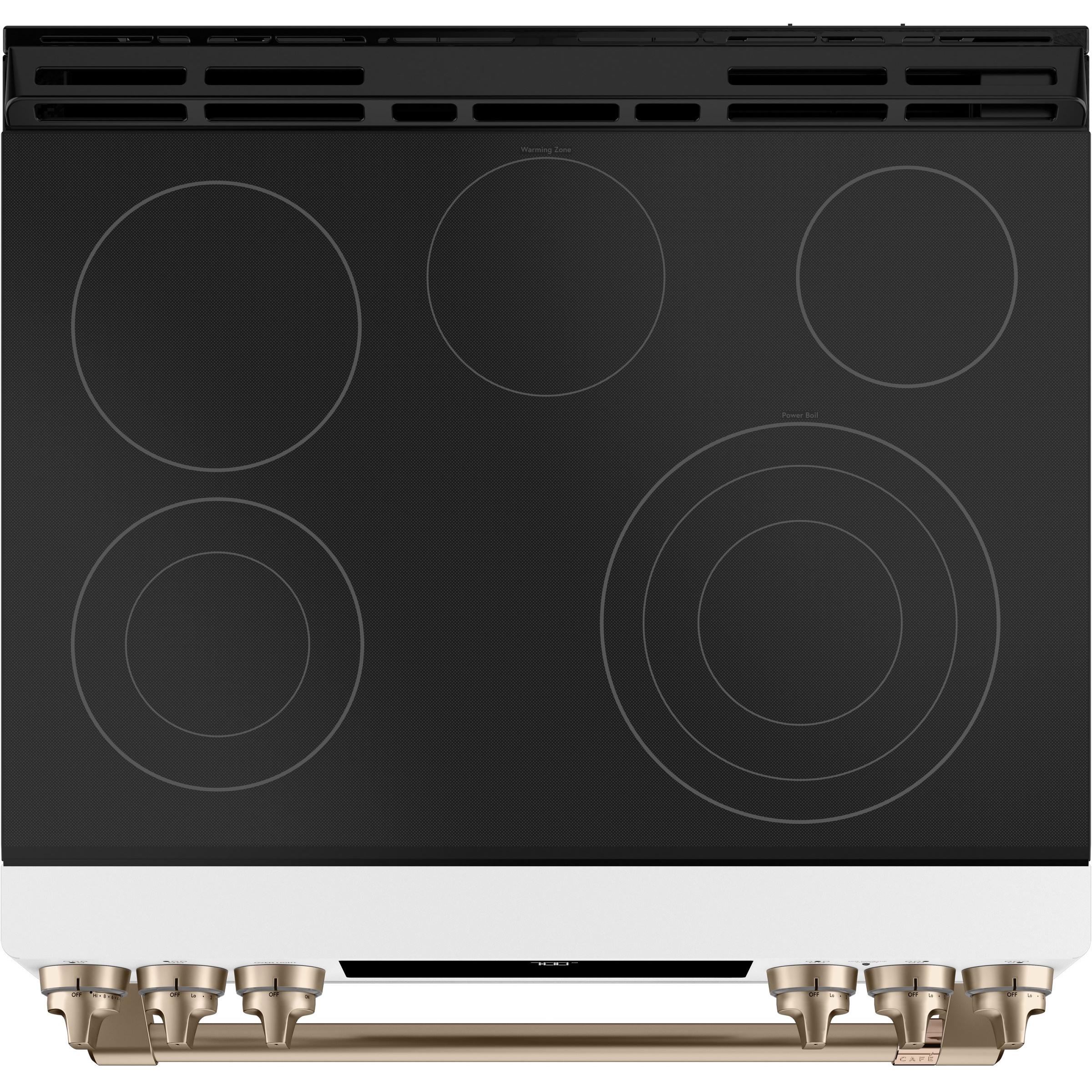  Café 30-inch Slide-in Electric Range with Warming Drawer CCES700P4MW2 IMAGE 2