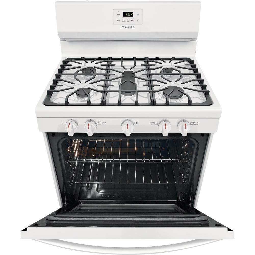  Frigidaire 30-inch Freestanding Gas Range with Even Baking Technology FCRG3052AW IMAGE 7