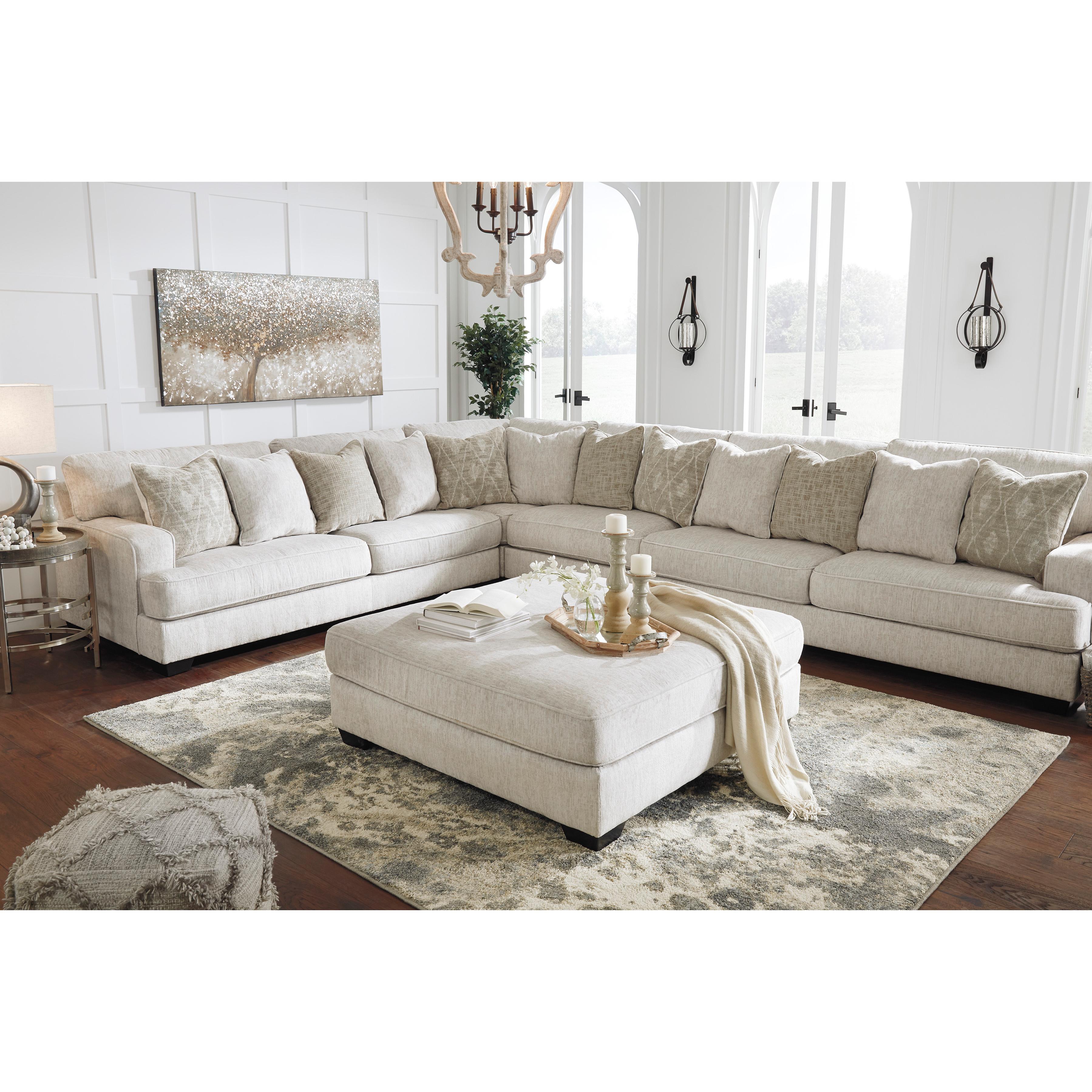  Signature Design by Ashley Rawcliffe Fabric 4 pc Sectional 1960466/1960477/1960446/1960467 IMAGE 5