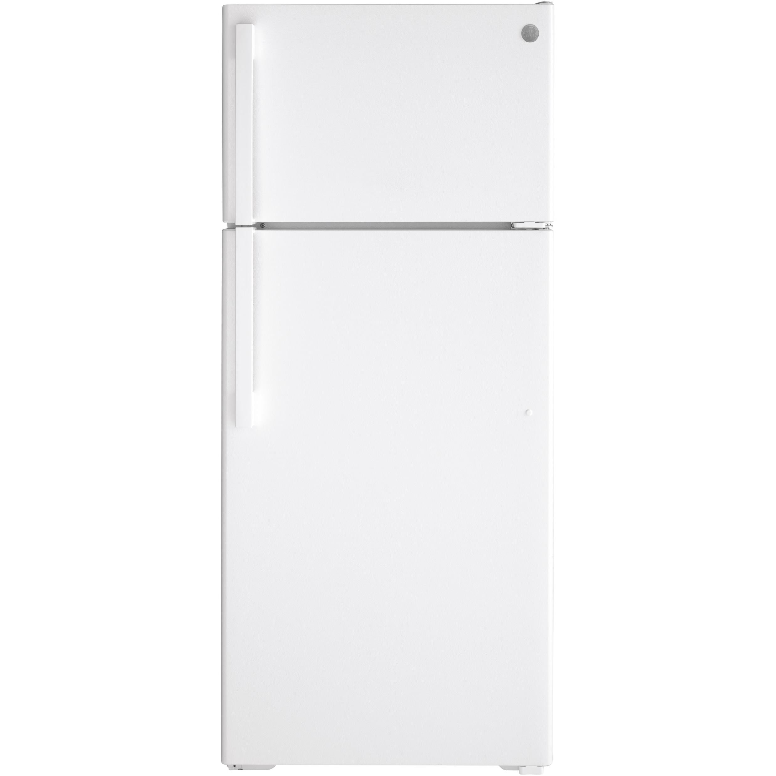  GE 28-inch, 17.5 cu. ft. Top-Freezer Refrigerator GTE18DTNRWW IMAGE 1