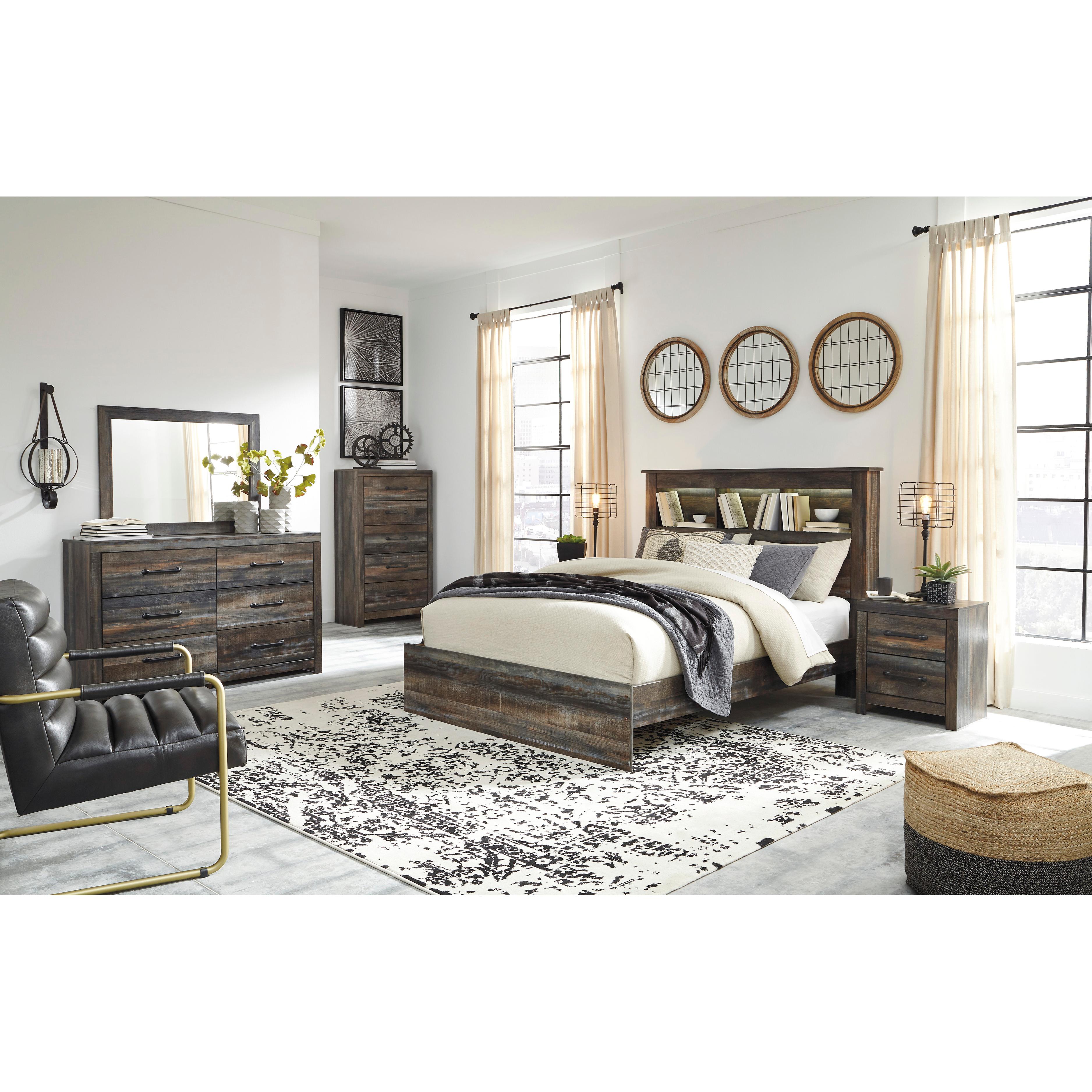  Signature Design by Ashley Drystan Queen Bookcase Bed B211-65/B211-54/B211-96 IMAGE 6