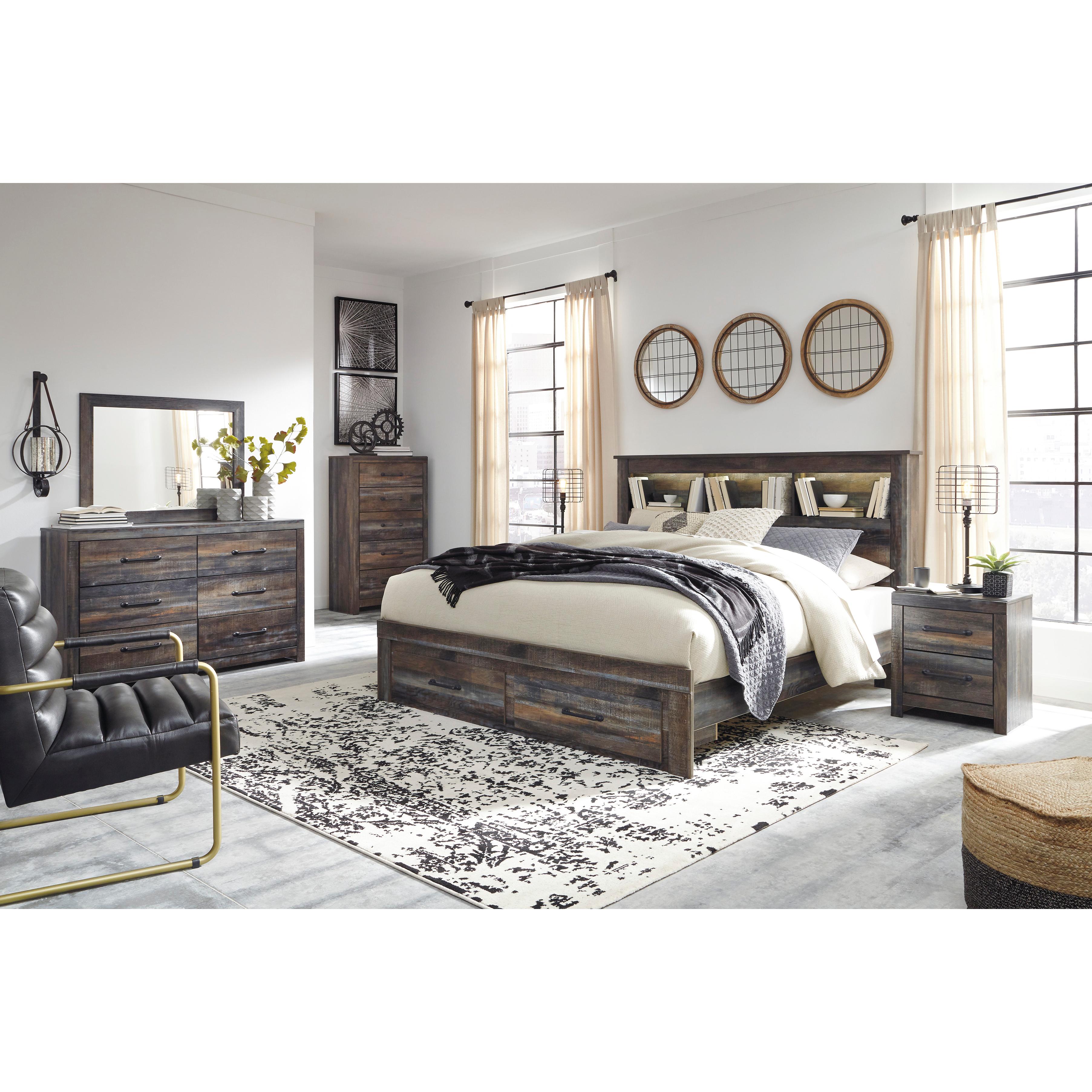  Signature Design by Ashley Drystan King Bookcase Bed with Storage B211-69/B211-56S/B211-97 IMAGE 8