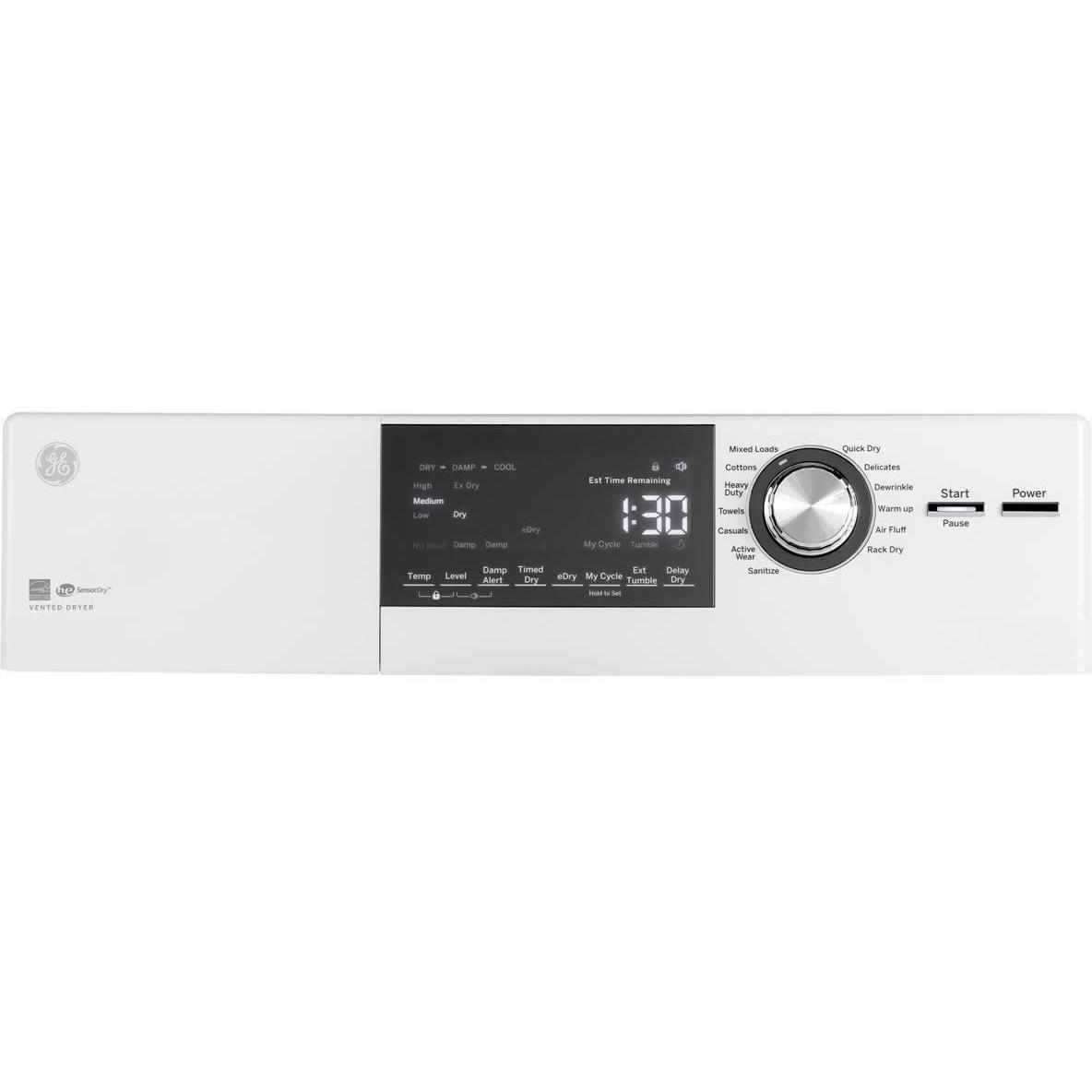 GE 4.1 cu. ft. Electric Dryer with Sensor Dry GFD14JSINWW IMAGE 3