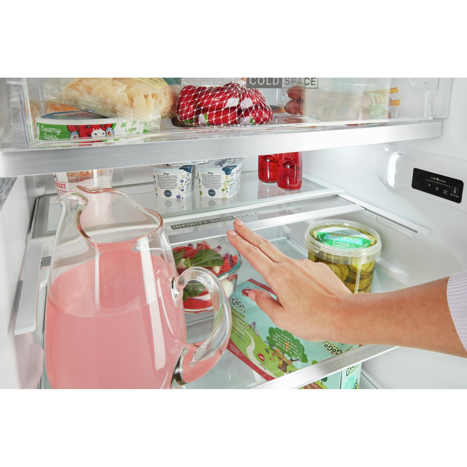  Whirlpool 24 3/8", 11.6 cu.ft. Top Freezer Freestanding Refrigerator with Freezer Temperature Controls WRT312CZJV IMAGE 8