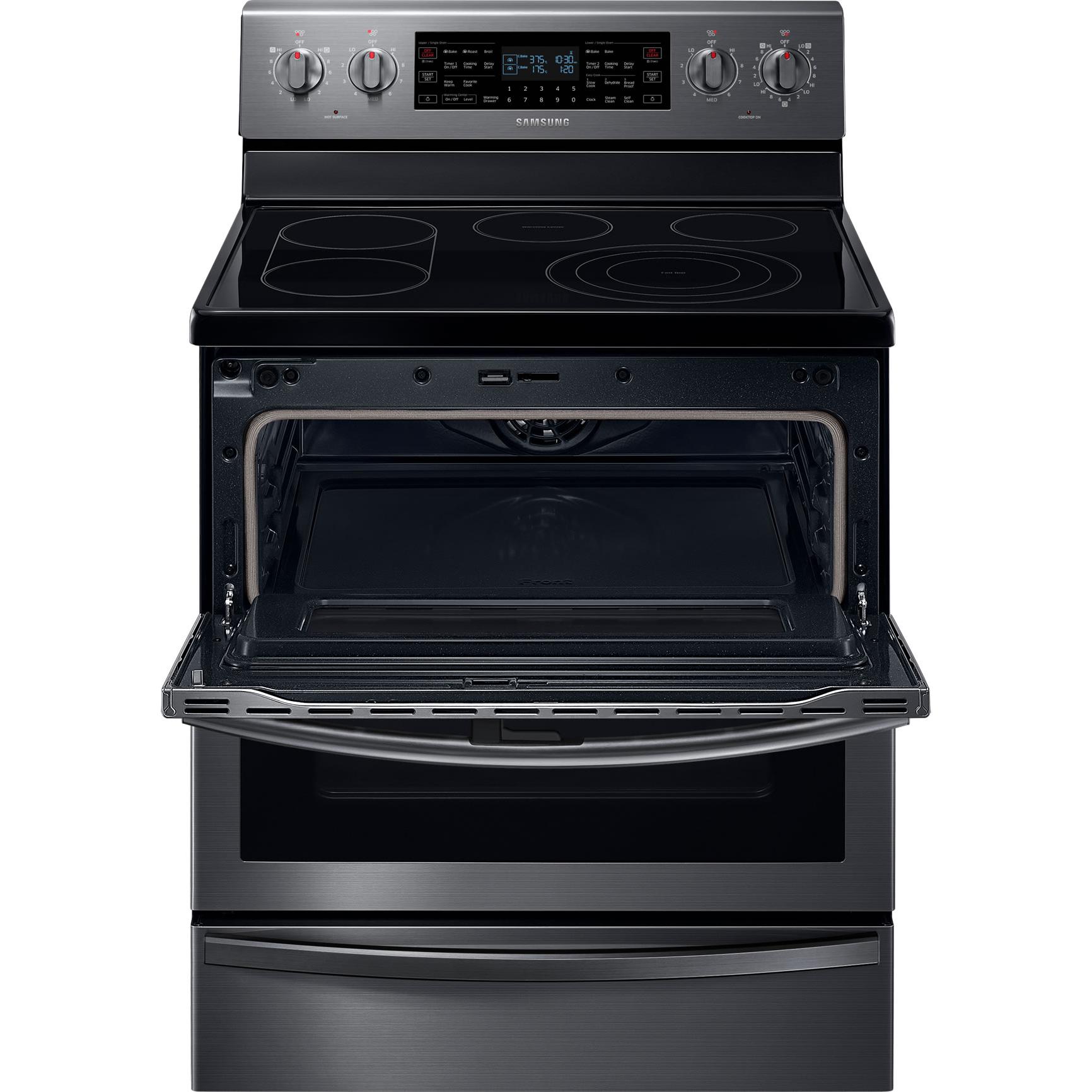  Samsung 30-inch Freestanding Electric Range with Flex Duo™ Oven NE59T7851WG/AA IMAGE 5
