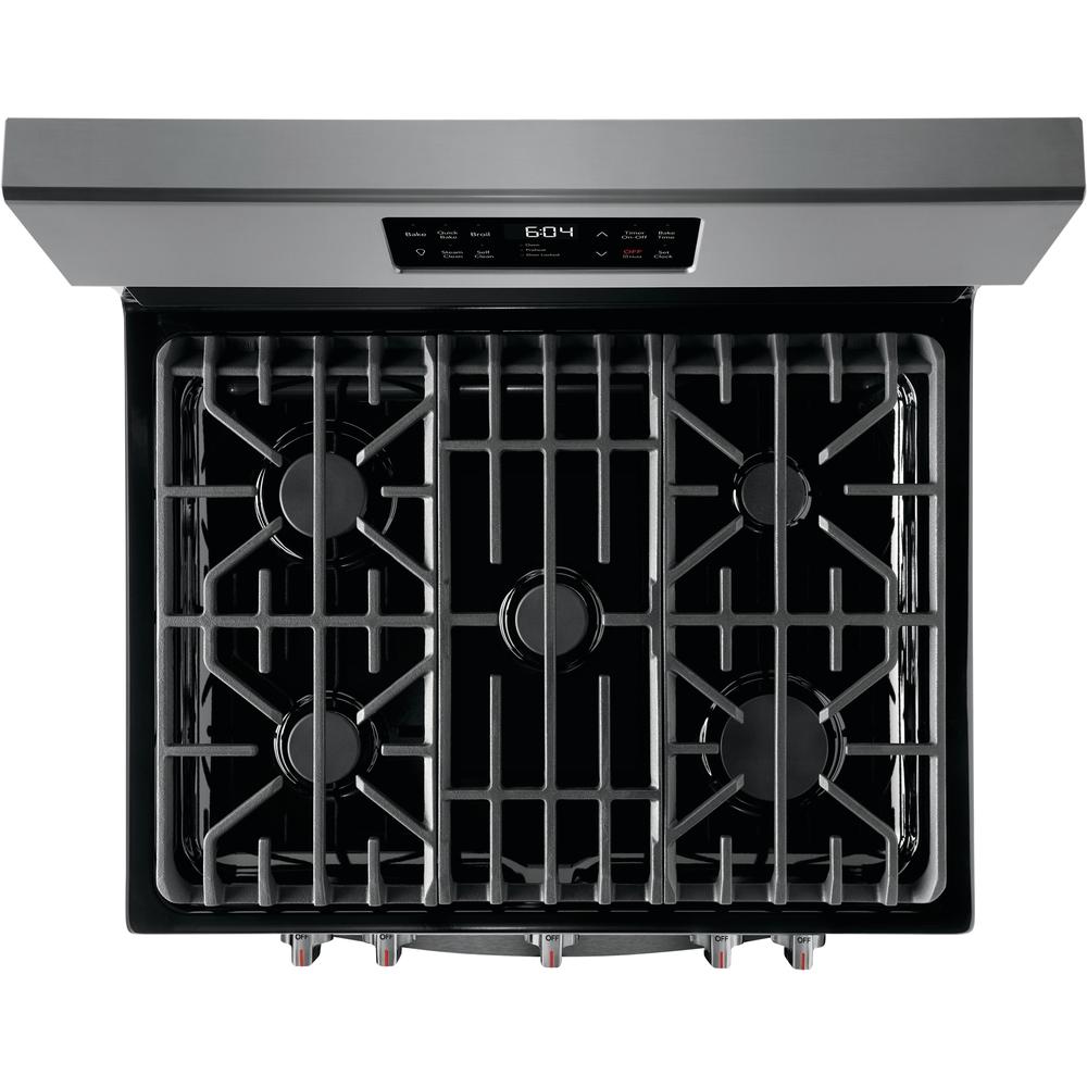  Frigidaire Gallery 30-inch Freestanding Gas Range with 5 Sealed Burners GCRG3038AD IMAGE 12