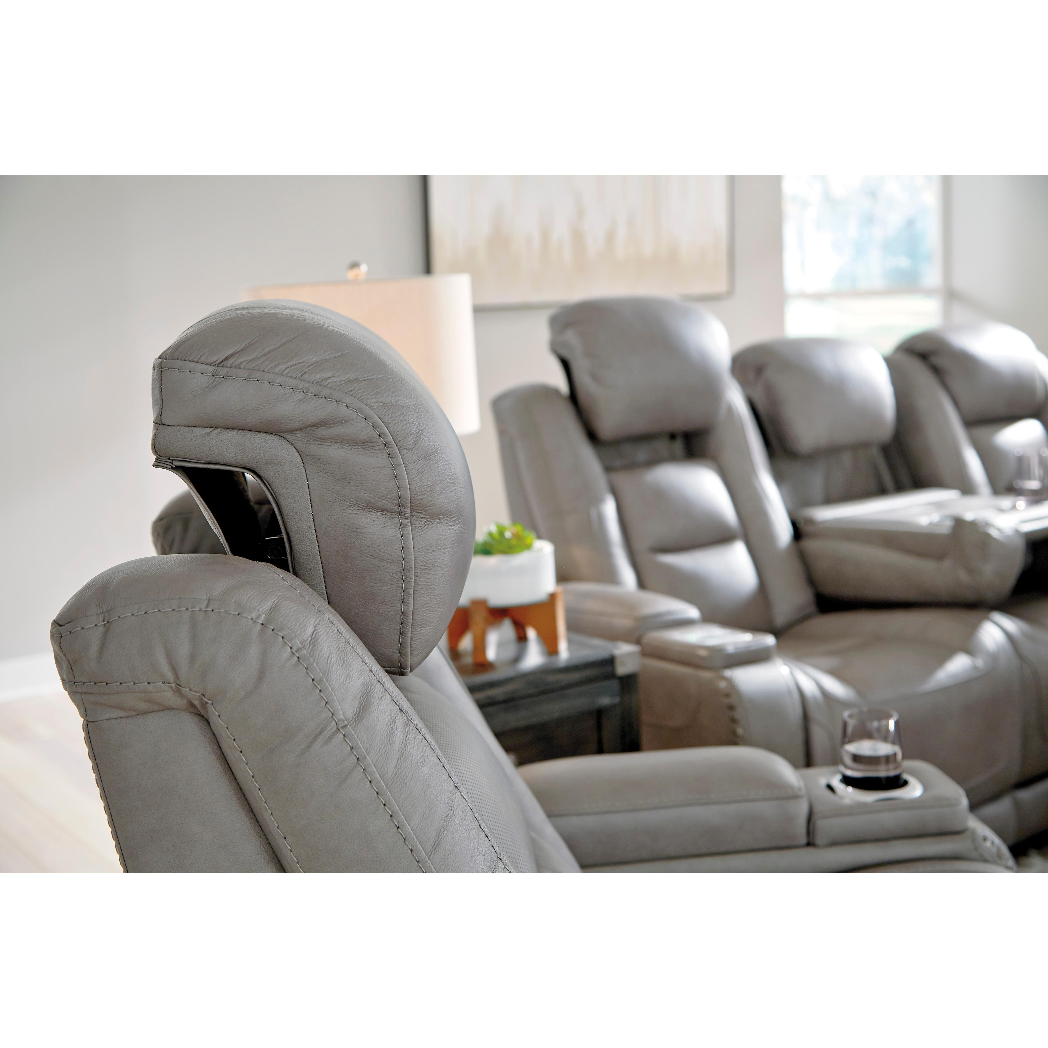  Signature Design by Ashley The Man-Den U8530513 Power Recliner with Adjustable Headrest IMAGE 12
