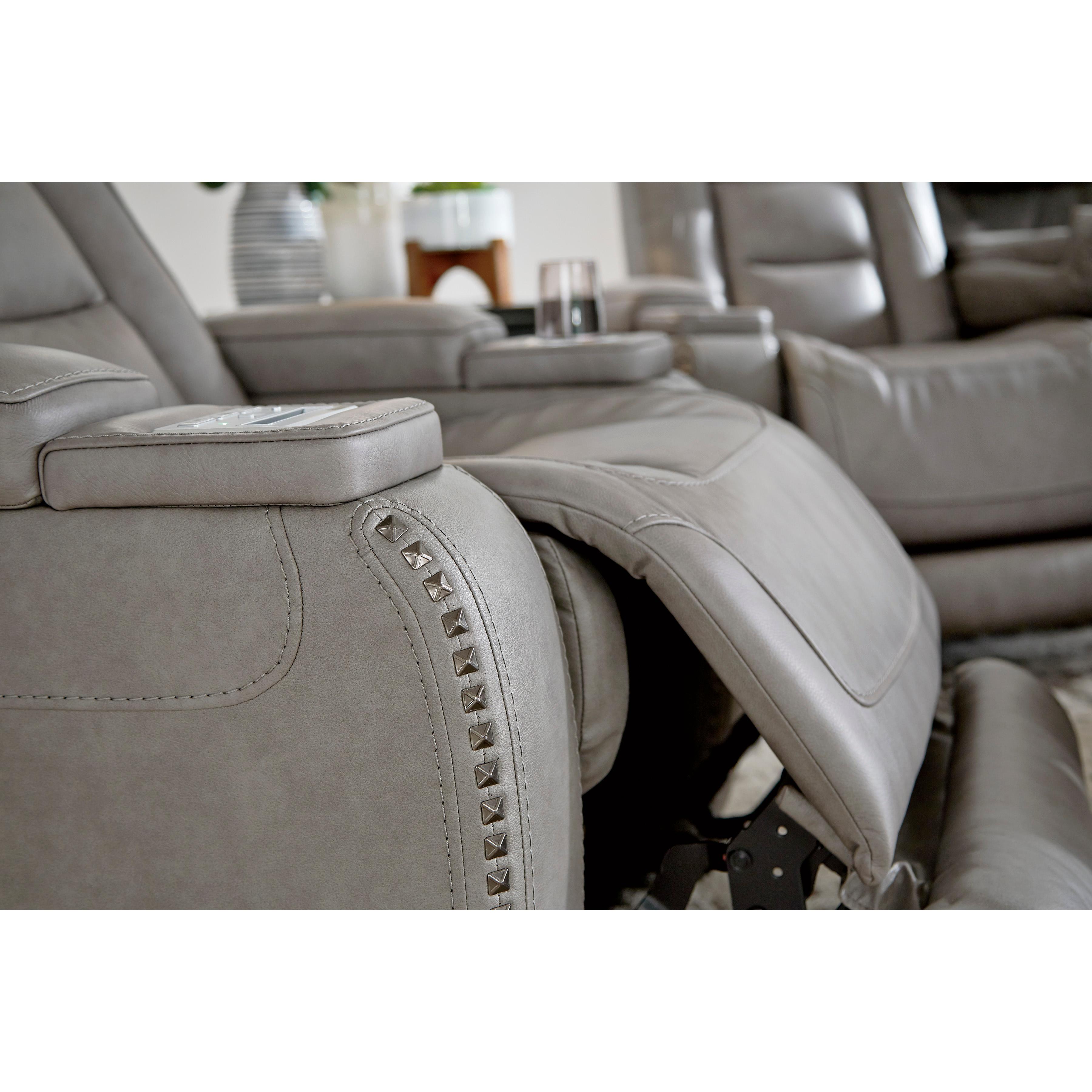  Signature Design by Ashley The Man-Den U8530513 Power Recliner with Adjustable Headrest IMAGE 13
