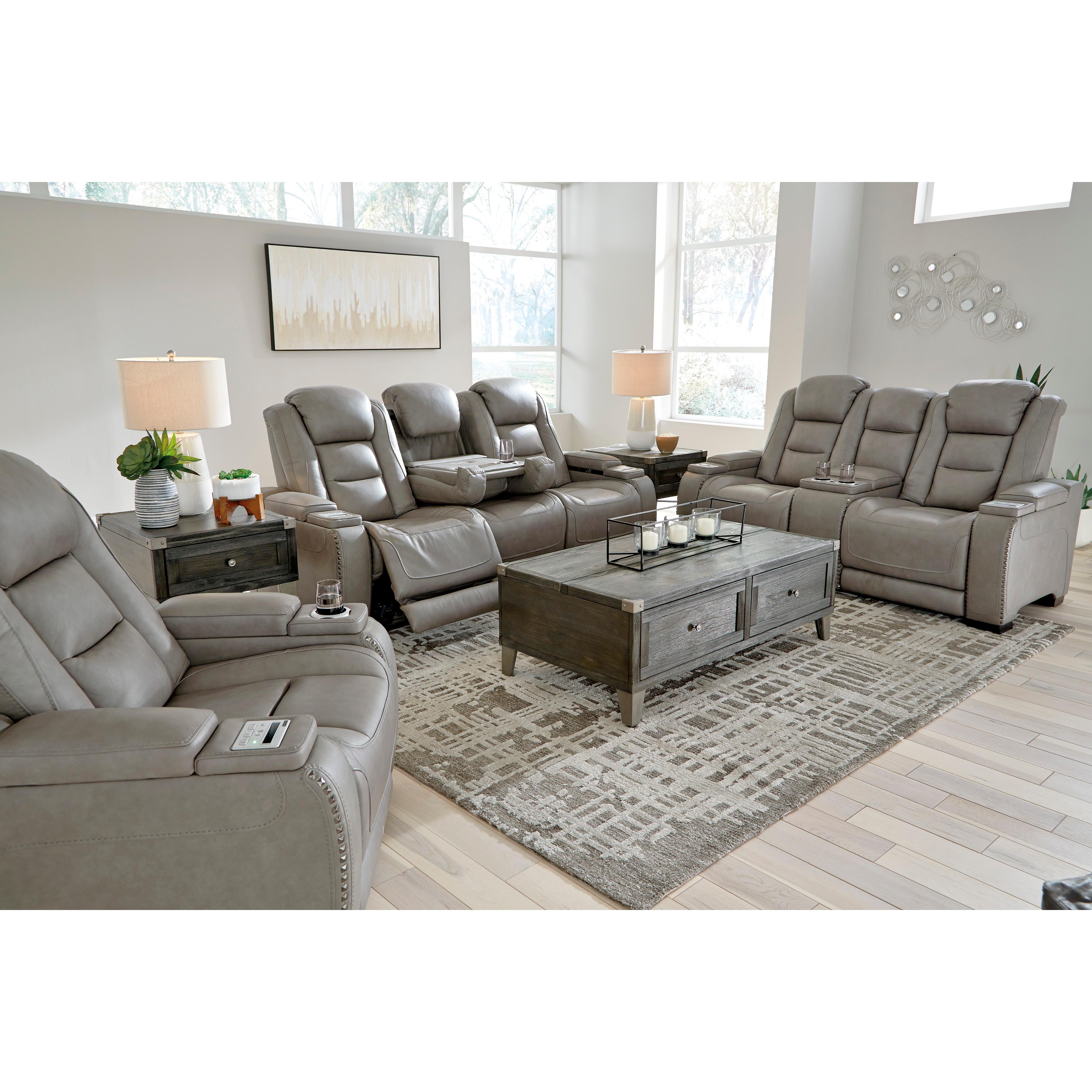  Signature Design by Ashley The Man-Den U8530513 Power Recliner with Adjustable Headrest IMAGE 17