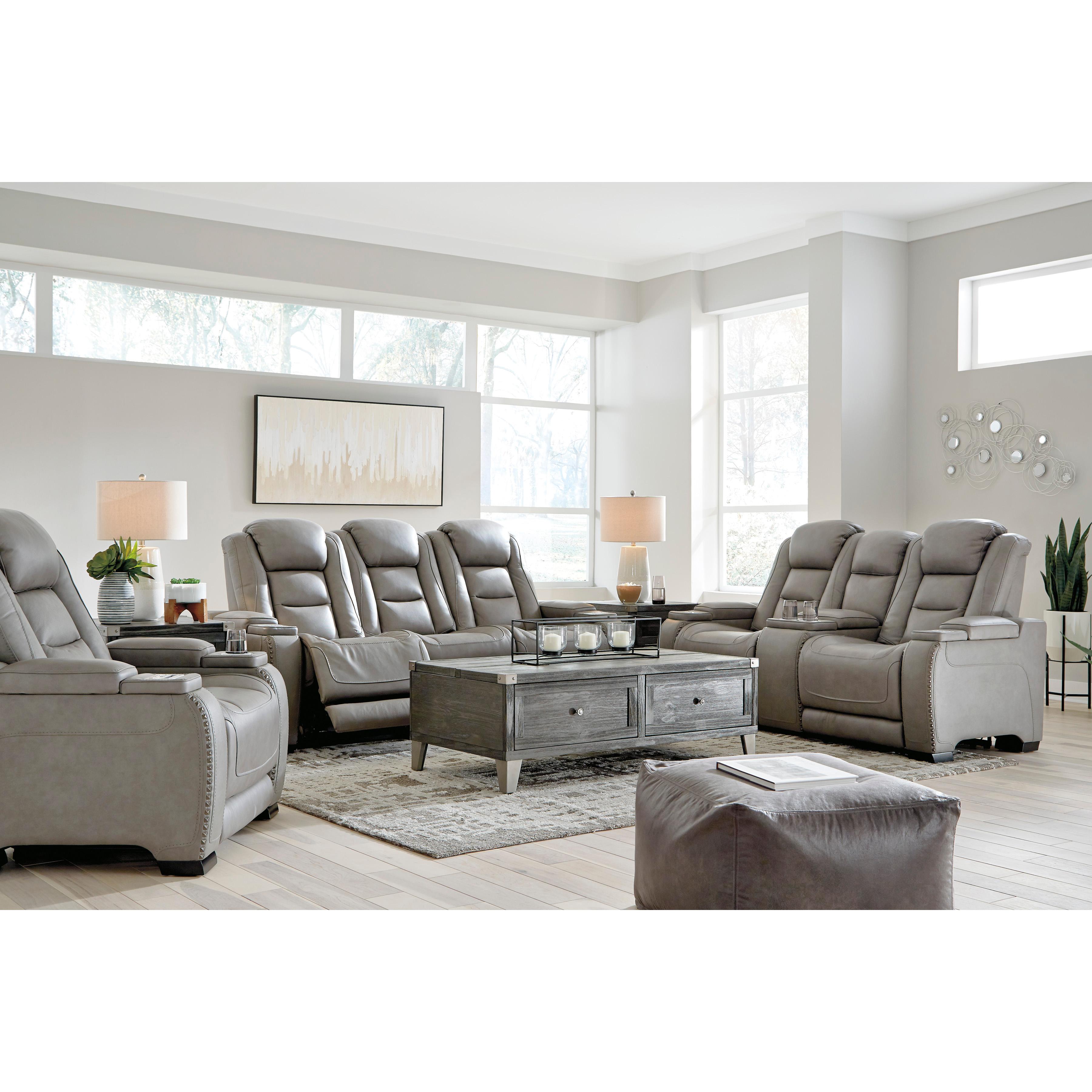  Signature Design by Ashley The Man-Den U8530513 Power Recliner with Adjustable Headrest IMAGE 18